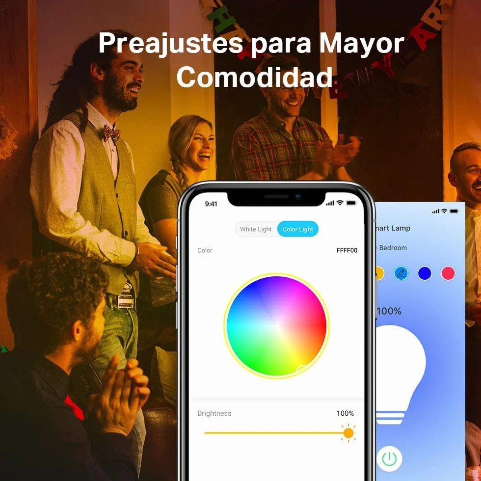 Tapo L530E Bombilla LED Inteligente Wi-Fi Multicolor Regulable E27 8.7W 806 lúmenes Alexa Google Home