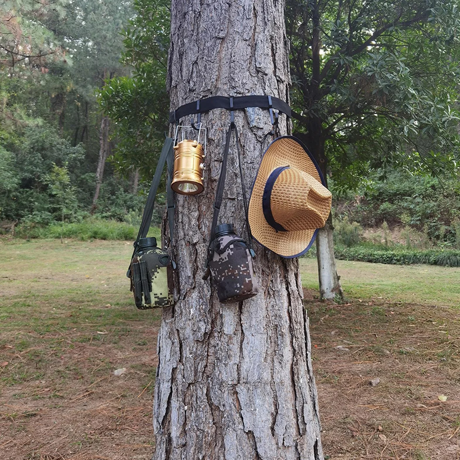 astound Treestand Strap Gear - Percha para accesorios con varios ganchos, soporte para accesorios con múltiples ganchos para equipos de caza, arco, carnero, sillín, binoculares, accesorios de caza