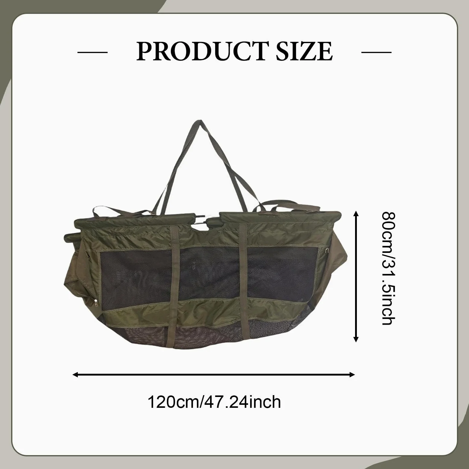 Bolsa de Transporte de Pescado de Gran Capacidad, Multifuncional, para Artículos de Pesca.