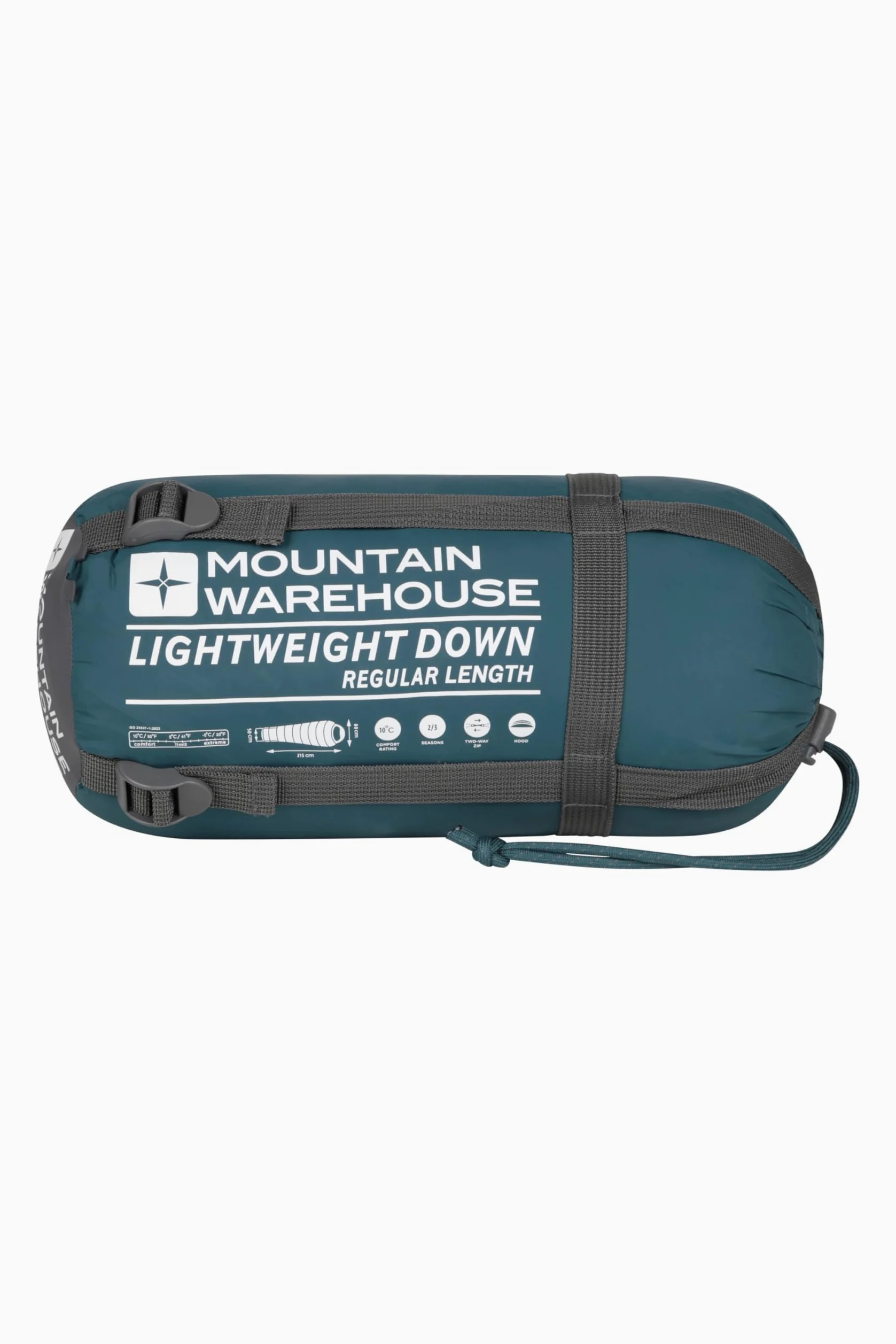 Mountain Warehouse Saco de Dormir de plumón Ligero Extreme - Saco de Dormir Tipo Momia, Capucha, Cremallera bidireccional - para Viajar con Mochila, Viajar
