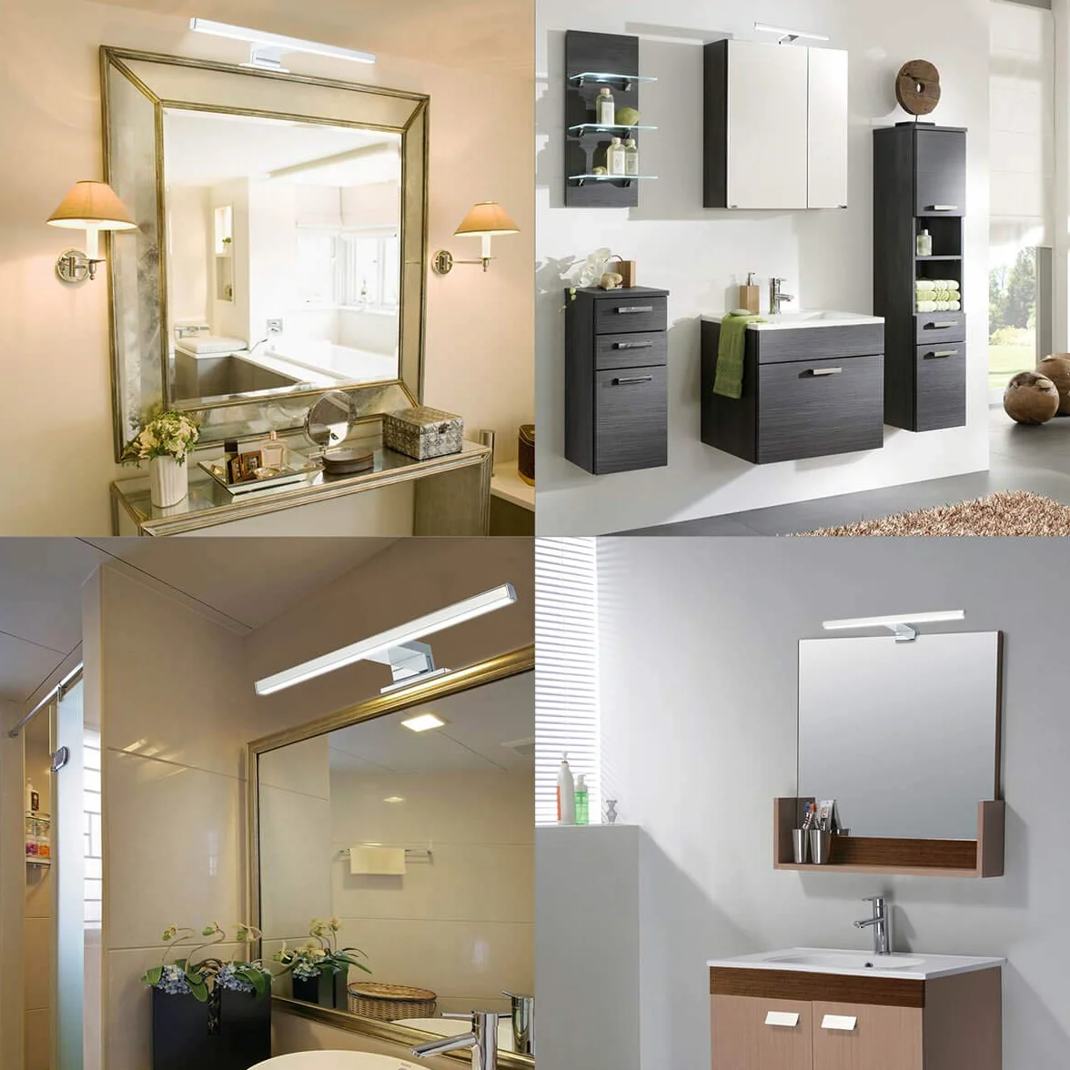 Lámpara de Espejo Baño LED 5W 30cm 400LM Blanco Neutro 4000K IP44 230V Aplique Pared