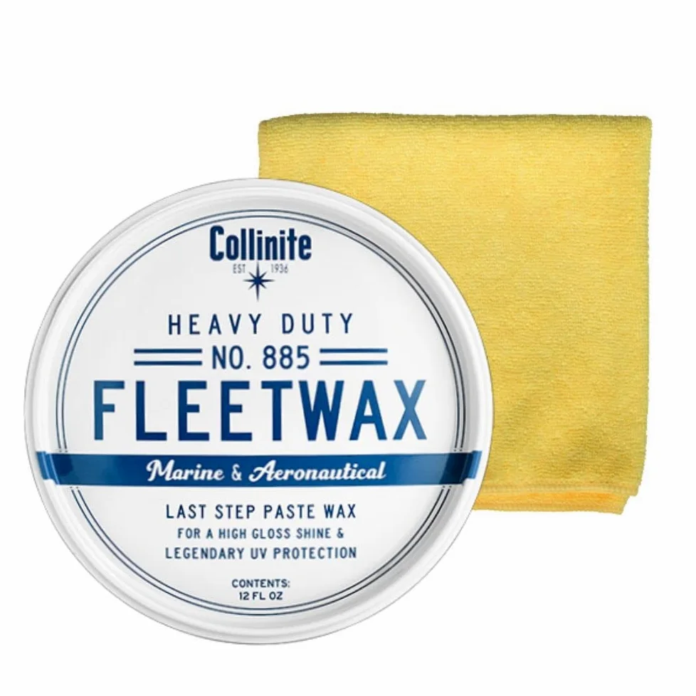 Collinite 885 Heavy Duty fleetwax pasta y toalla Combo