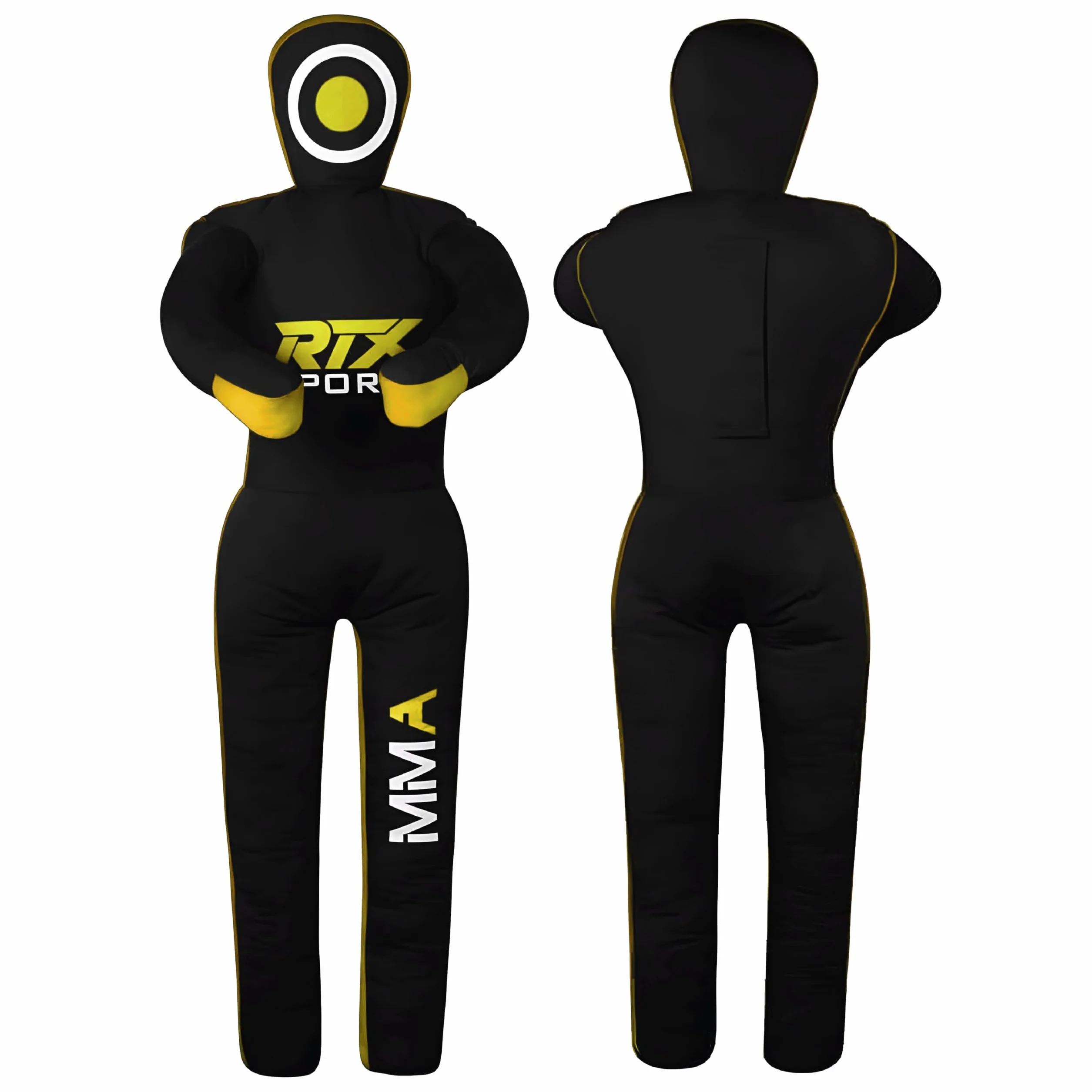 RTX MMA Dummy Judo Grappling Dummy Punch Bag Brazilian BJJ JIU Jitsu Standing Posición de Lucha Libre de Artes Marciales Boxing Karate Entrenamiento Dummy - Lona - UNFILLED