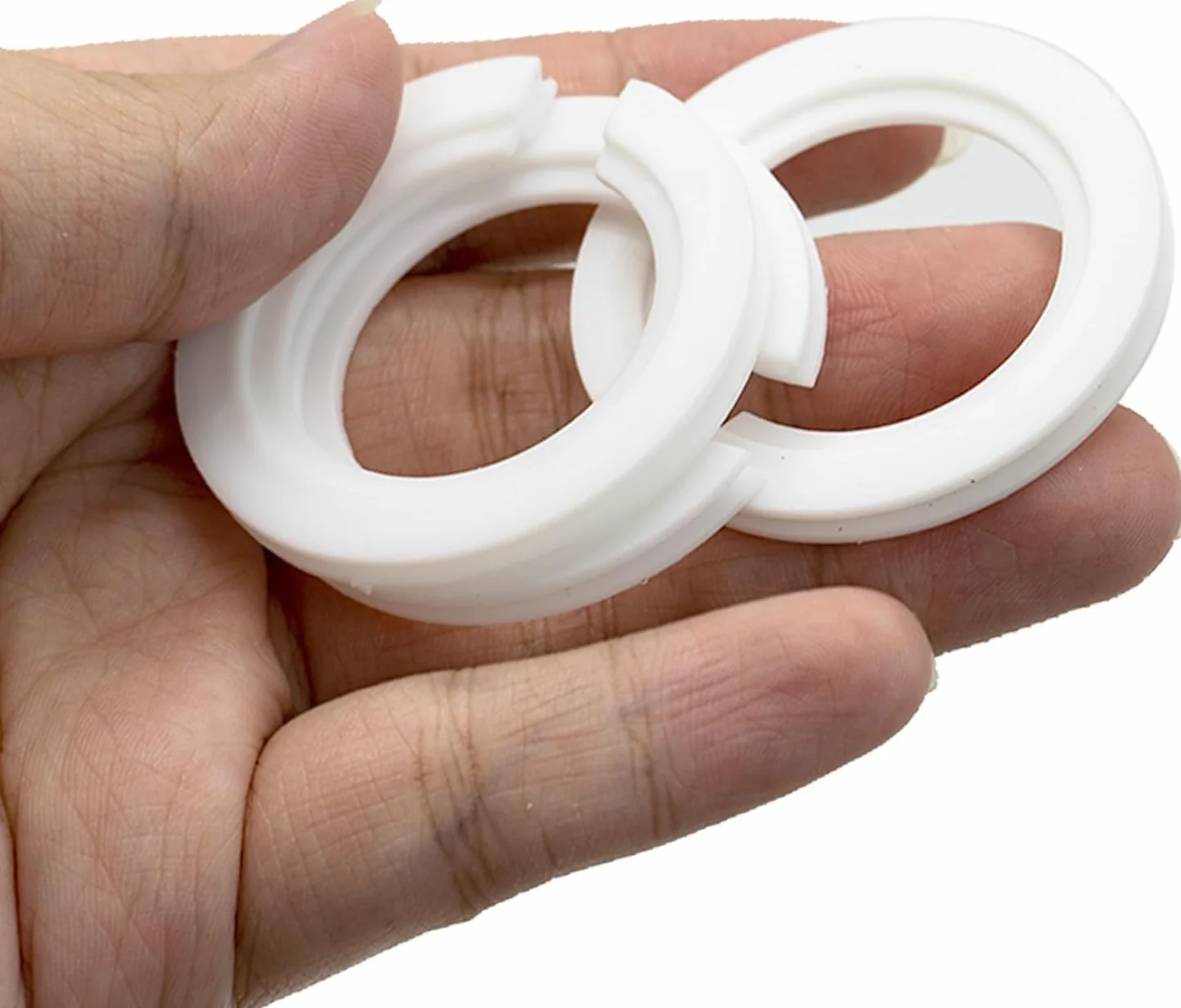 Anillos Reductores para Pantalla 42 mm a 29 mm, Adaptador E27 a E14, Convertidor Portalámparas, Plástico Blanco, PUNTO ES LIGHTING