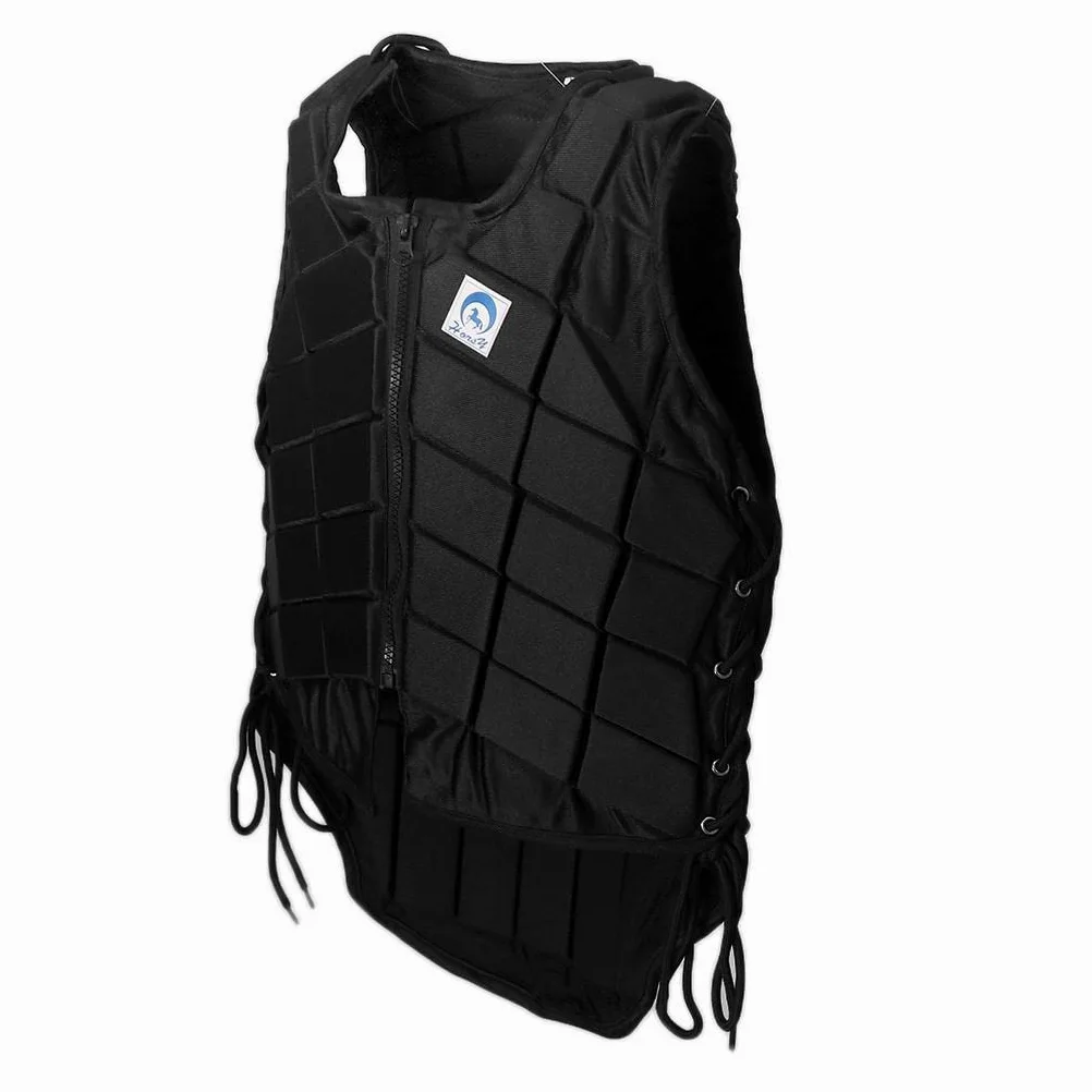 Qianly Traje de Equitación EVA Protector Corporal Negro