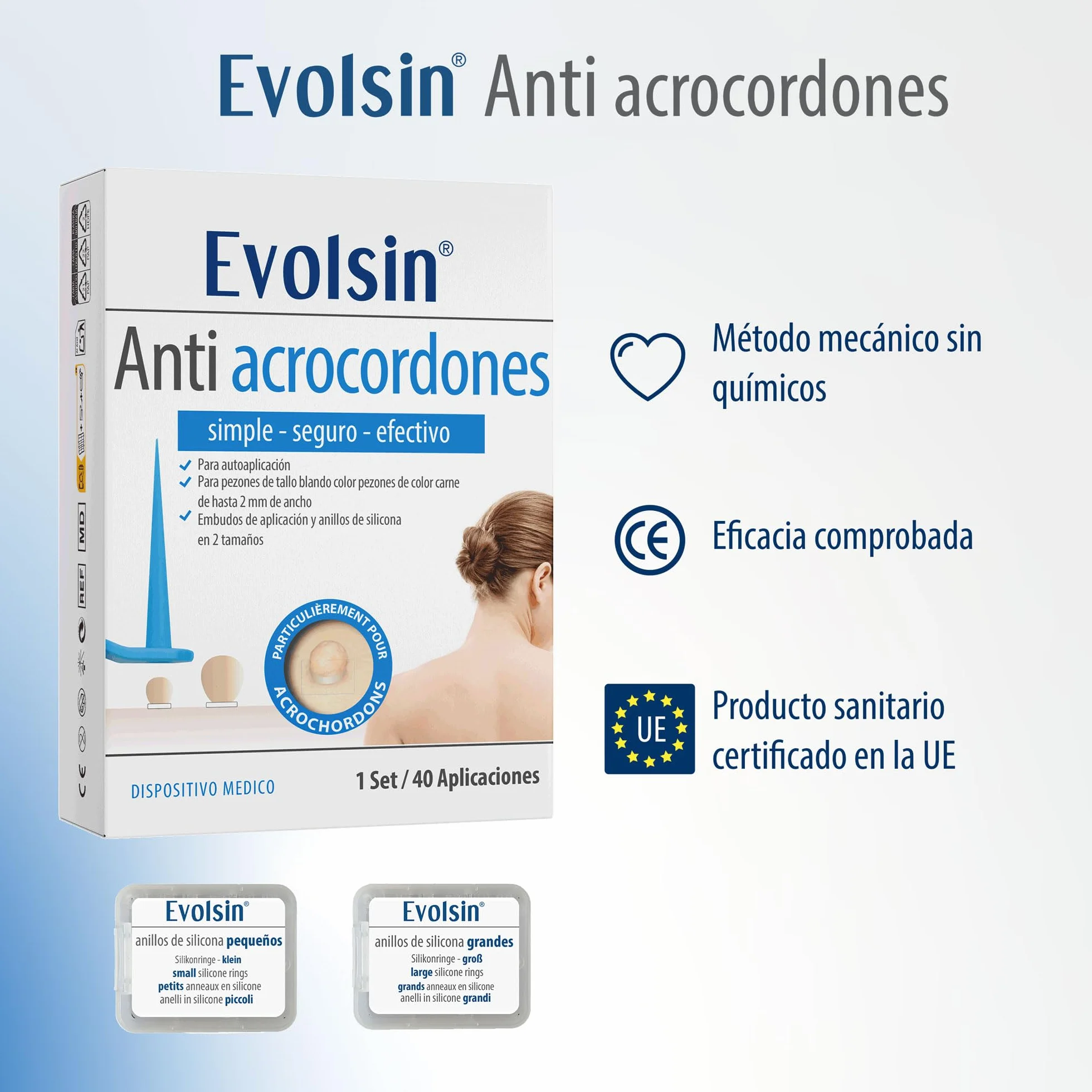 Evolsin Anti acrocordones eficaz contra verrugas del tallo para cuello axilas cuerpo