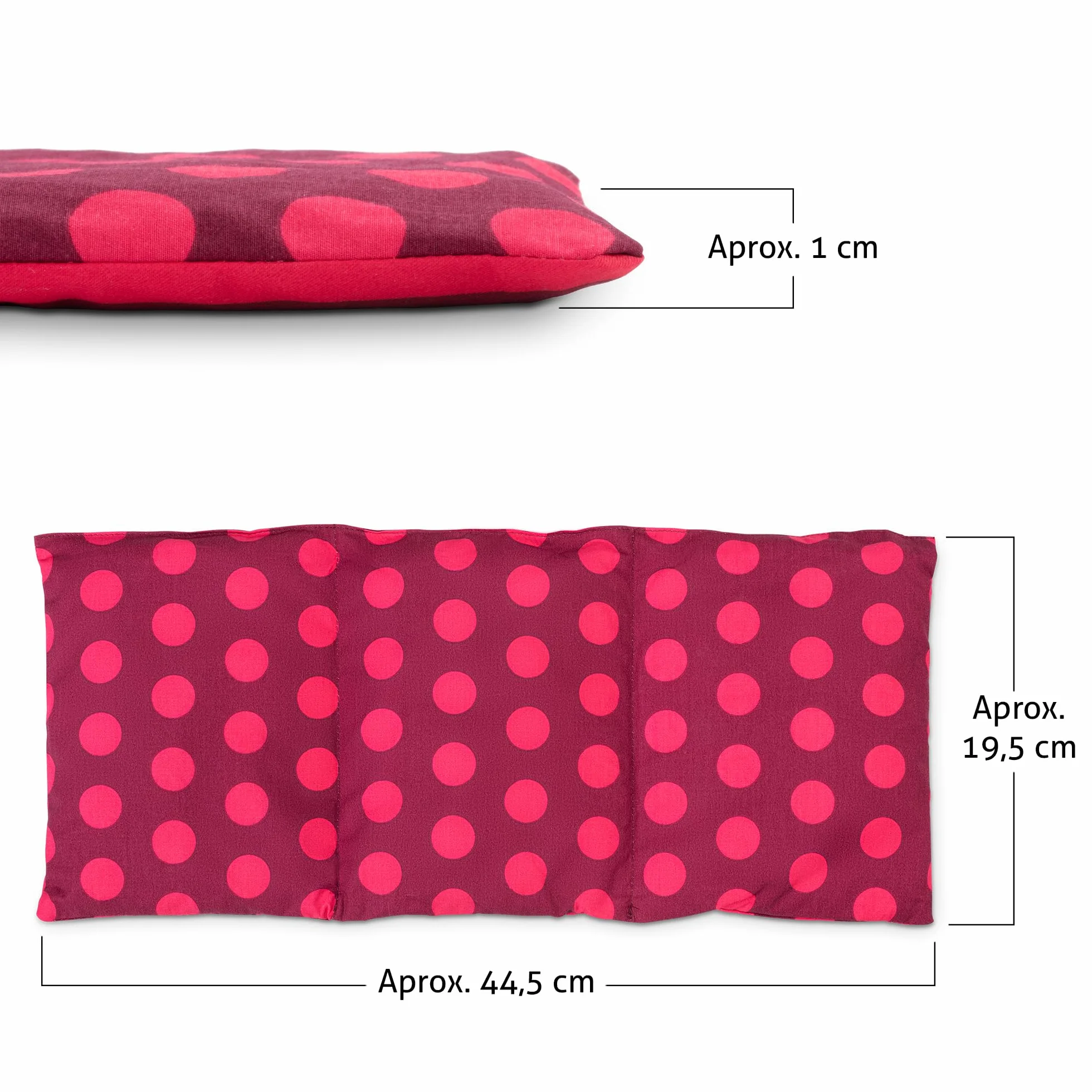 Saco Térmico Huesos Cereza 17x45 cm Microondas para Dolor Lumbar Espalda Cervicales
