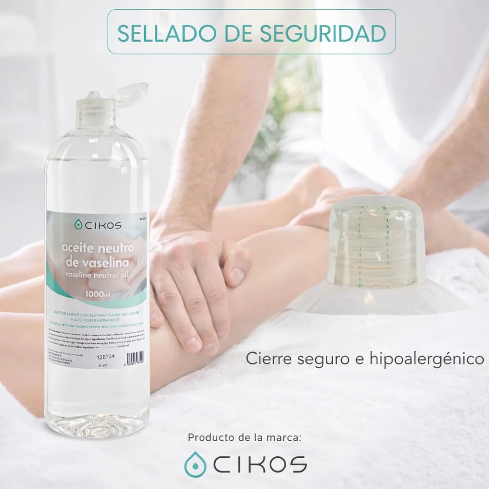 Cikos Aceite de Masaje Profesional Neutro sin Aroma 1000 ml
