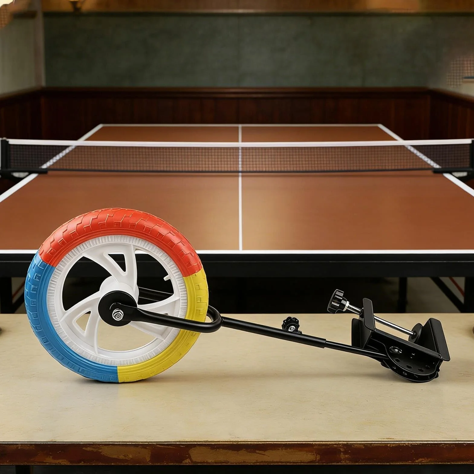 Topspin - Dispositivo de práctica de tenis de mesa, tabla de retorno ajustable con cordón elástico para taladro solo, equipo de autoestudio, herramienta de coordinación para principiantes, equipo de