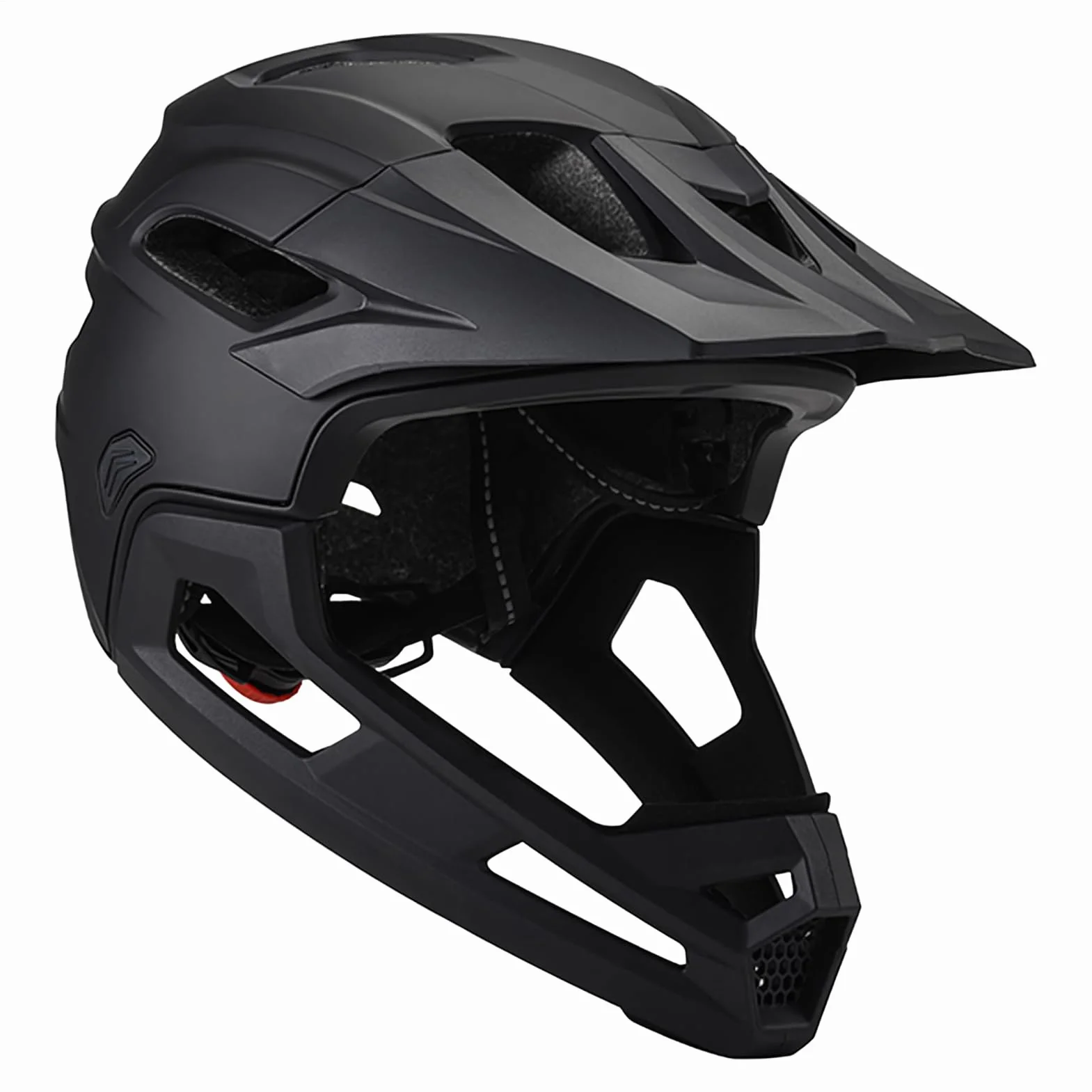 Casco De Bicicleta De Montaña: Casco De Cara Completa A Prueba De Choque Ajustable con Visera Y Soporte De Barbilla Desmontable para Adultos, Equipo De Protección Profesional Unisex para Andar En