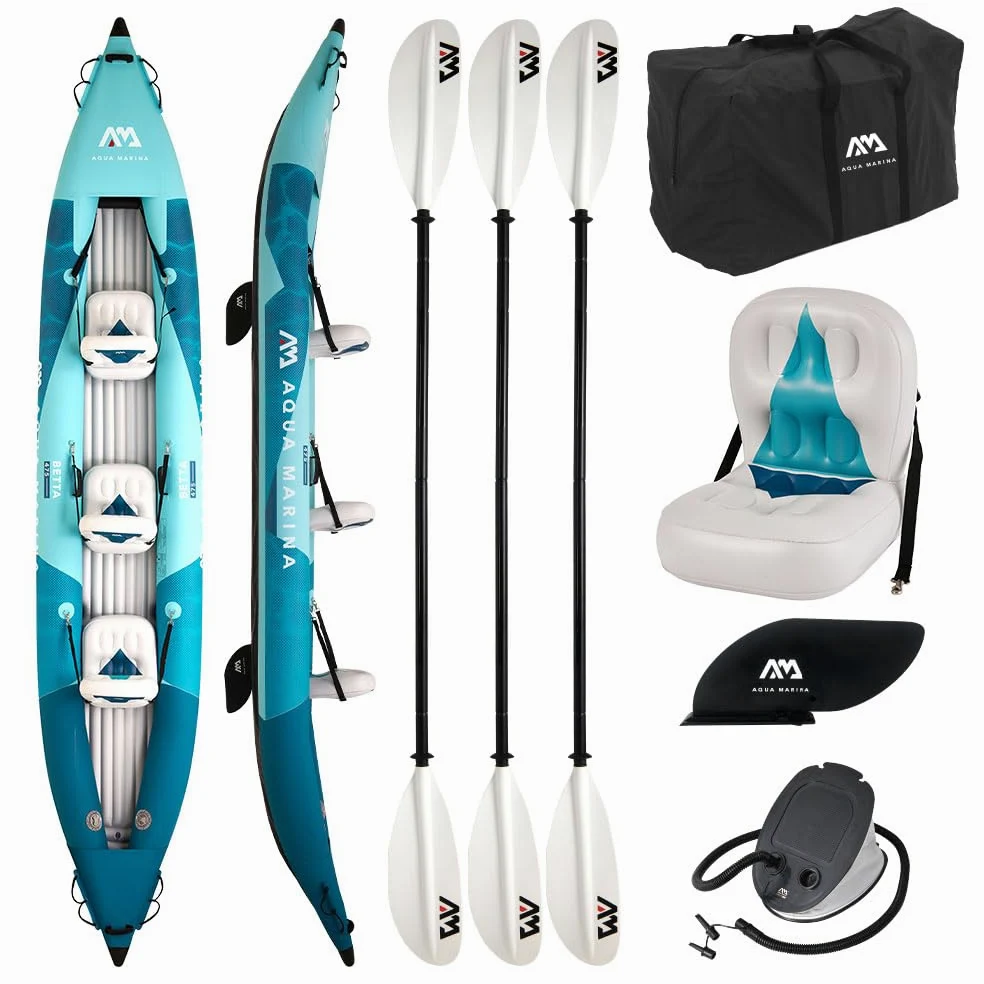 Aqua Marina Betta 475 Kayak inflable Set para 3 personas 475 cm Canoa Bot