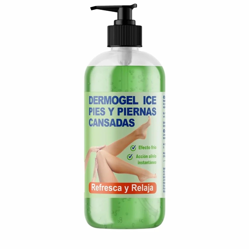 QKnatur Gel Efecto Frío para Pies y Piernas Cansadas 500 ml Antiinflamatorio Refrescante