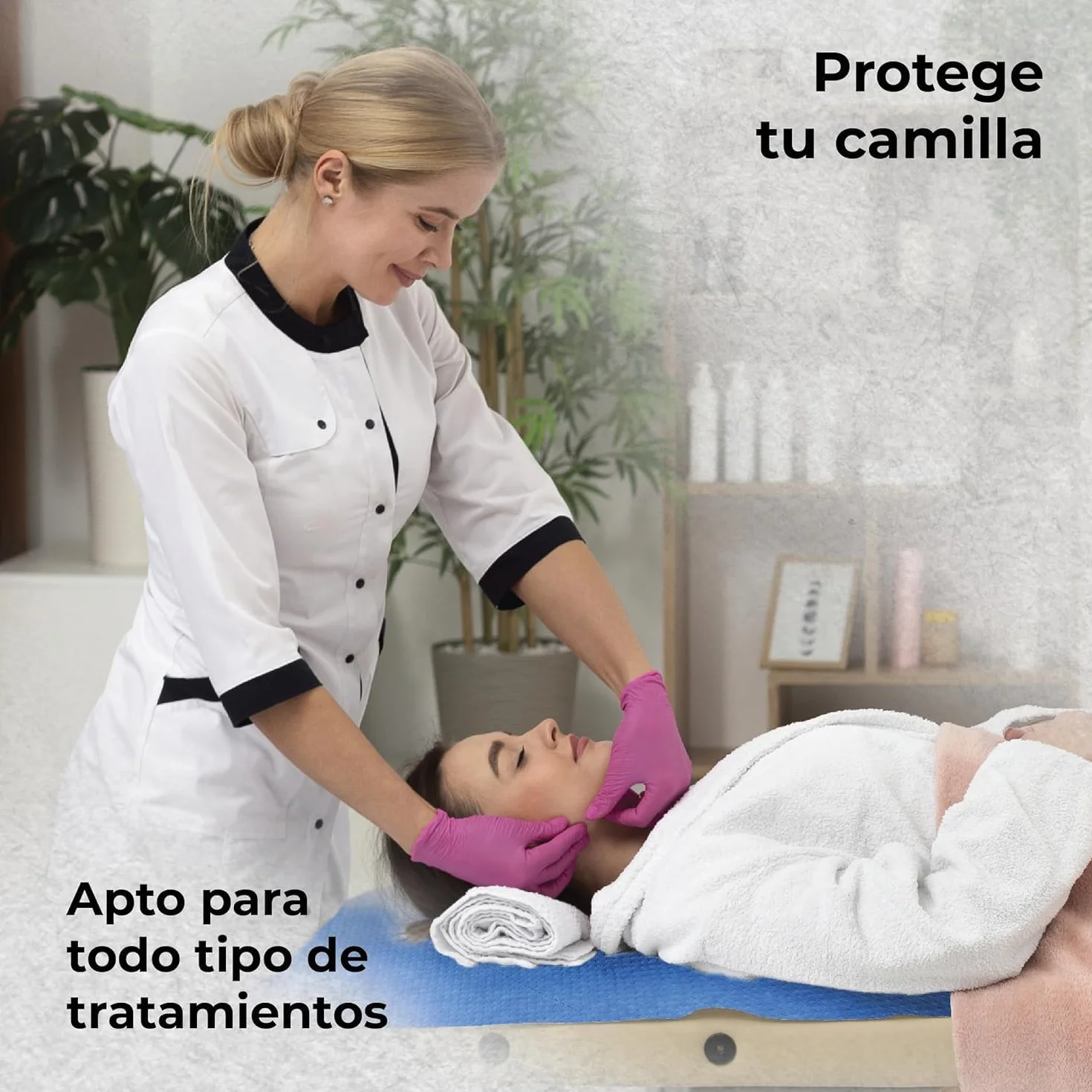 Papel Camilla Parafinado Sin Precorte Blanco Pack 4 + Aceite de Masaje 1 L