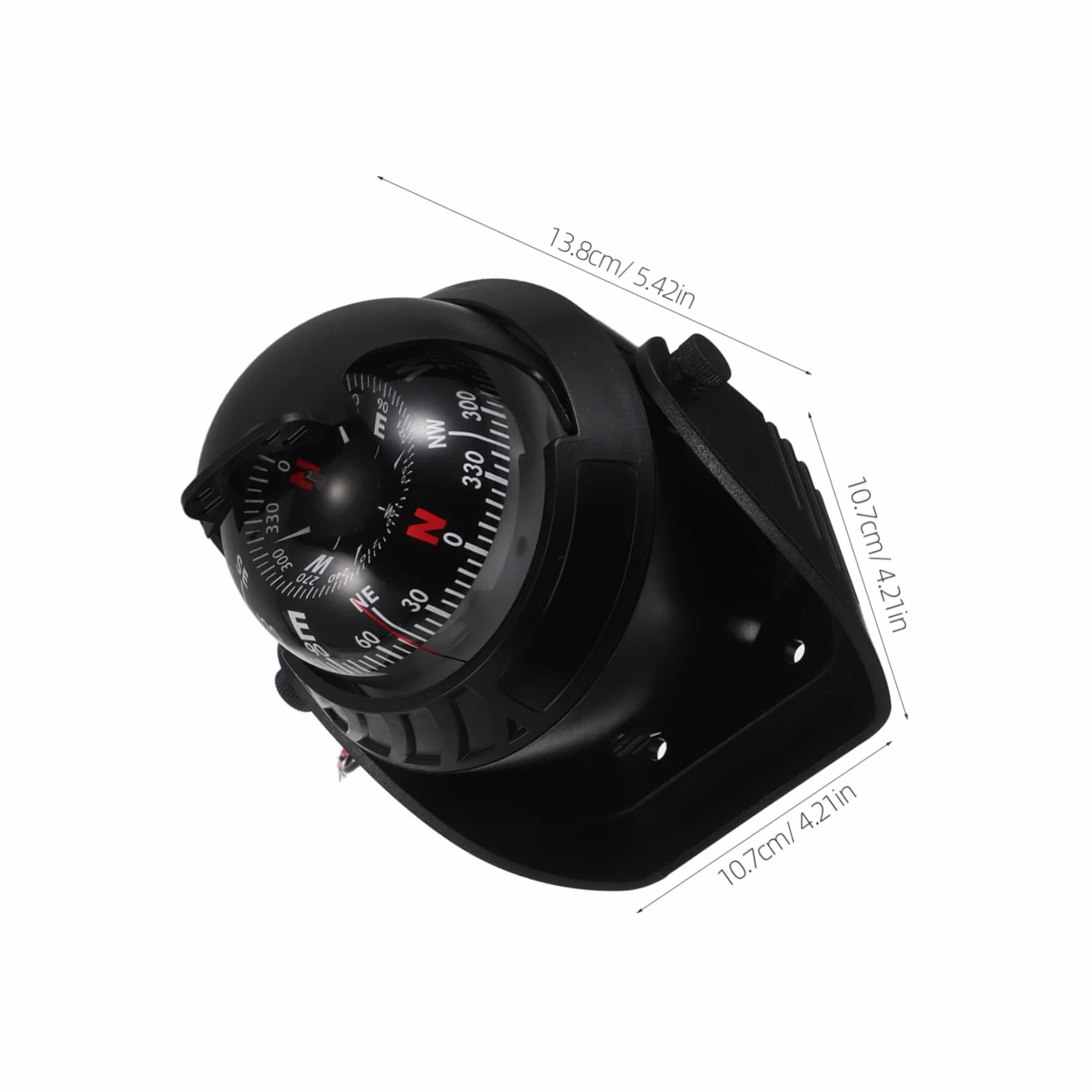 PRETYZOOM Brújula para Salpicadero de Coche Brújula de Navegación con Luz Nocturna LED Accesorio para Coche Moto Todoterreno y Exploración al Aire