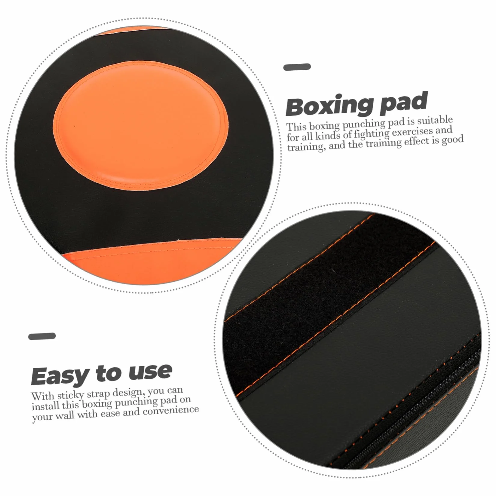 Almohadilla de Boxeo de Pared con Correa Adhesiva de Entrenamiento Resistente para Boxeo y Marciales para Casa y Gimnasio Vibrante
