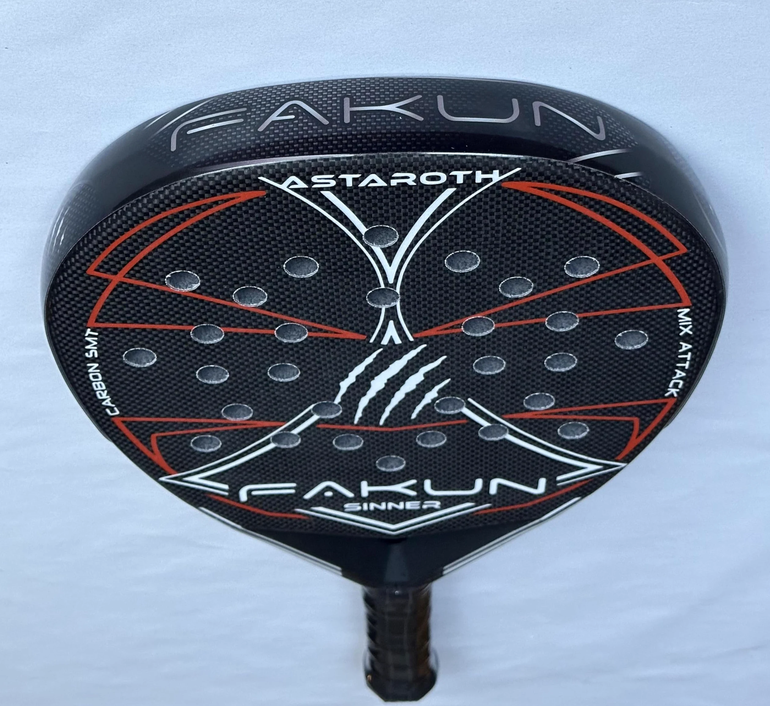 FAKUN Pala de Padel ASTAROTH ROJA-Blanca