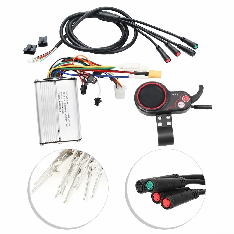 Controlador sin escobillas 48V 20A para scooter Kugoo M4 PRO2 con carcasa de aluminio ranurado y protección térmica