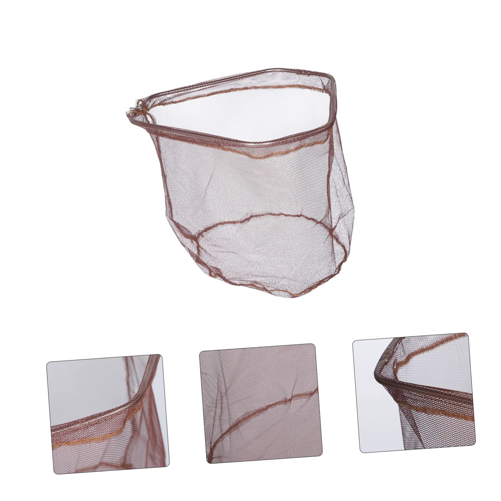 Red de Pesca Reemplazable Plegable de Acero Inoxidable y Nailon | Malla Ligera, Suave Peces, para Pescadores Avanzados o Principiantes, Uso en Pesca Terrestre