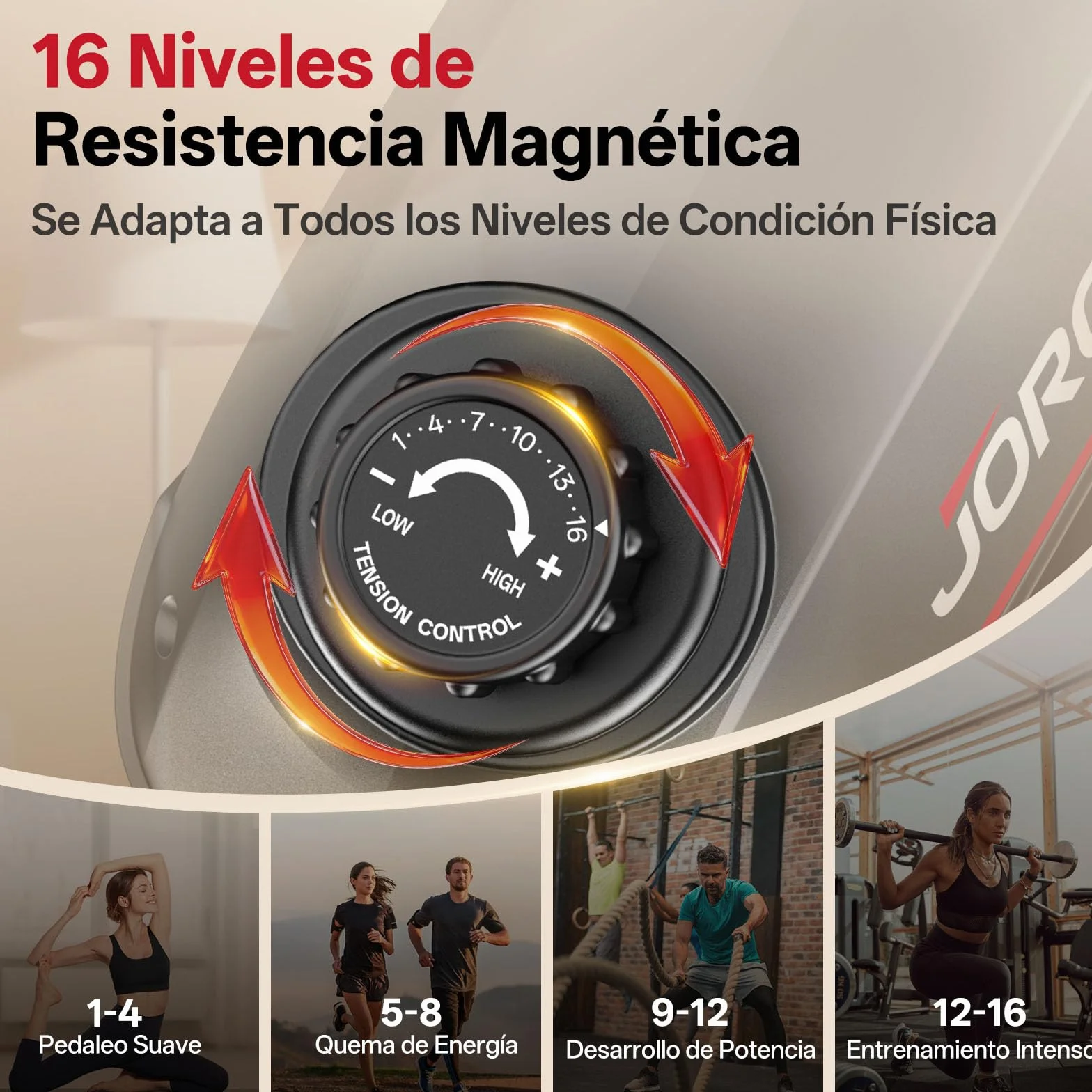 JOROTO JH30/JH30PRO Bicicleta Estatica para Casa, Bicicleta Reclinada Magnética Bluetooth, Bici Estática Respaldo con Capacidad de Peso 136KG, Pantalla LCD, Asiento Ajustable para Entrenamiento Cardio