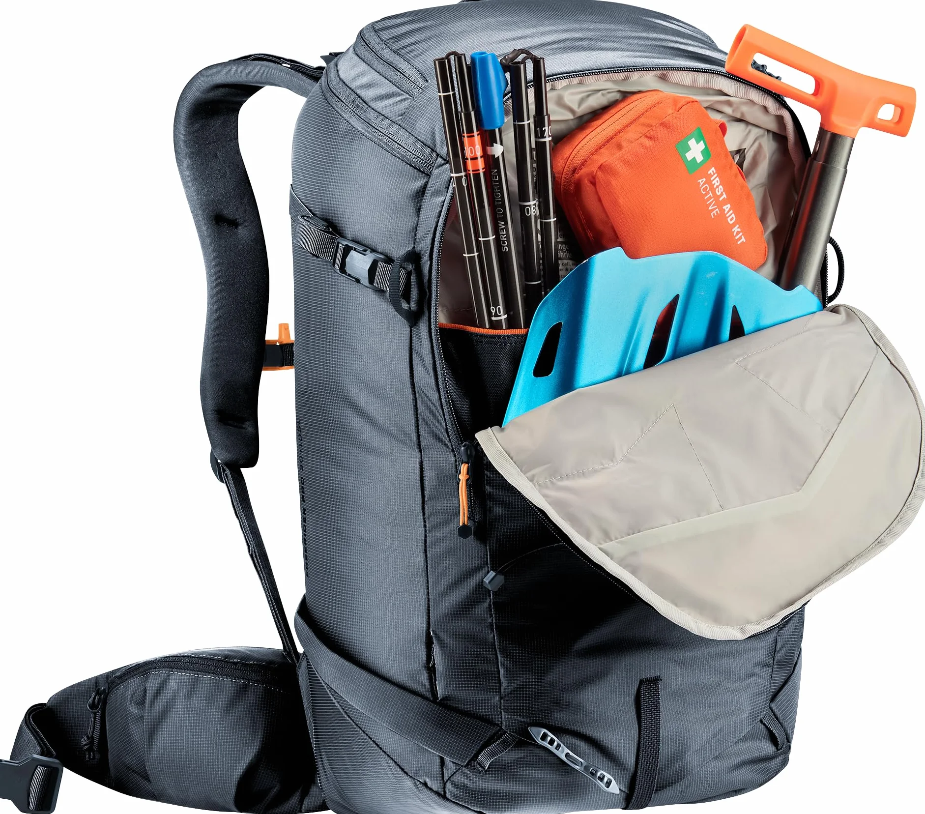 Deuter Freerider Pro 32+10 Mochila de esquí ligera con ampliación de volumen