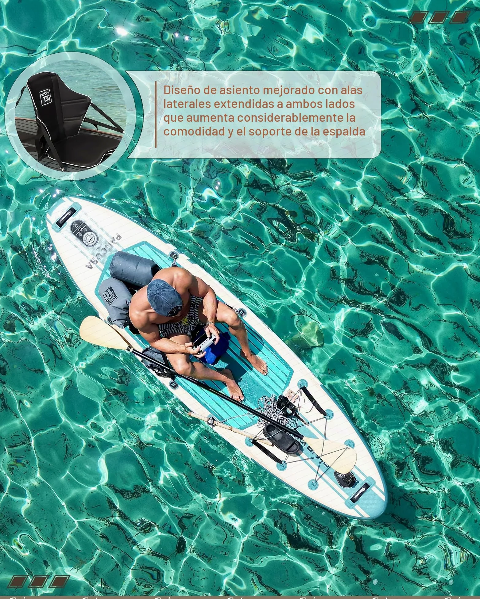 TIGERXBANG Tabla de surf hinchable de 330 x 86 x 15 cm, juego completo para adultos y jóvenes, iSUP extra ancha con juego de accesorios premium, color verde Pandora