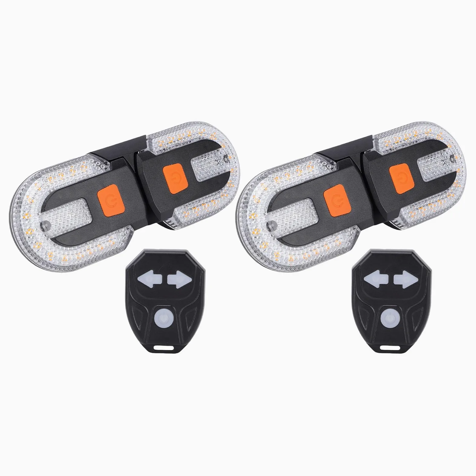SUNGOOYUE Señales de para Bicicleta, Luces Delanteras y Traseras, Luz Trasera Recargable de 38 LED para Seguridad en la Conducción Nocturna