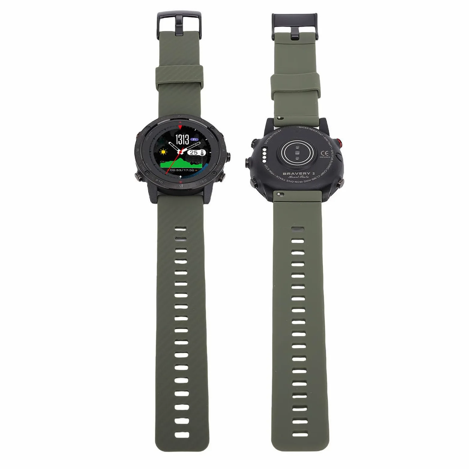 Reloj Inteligente Redondo con Pantalla de 1,3 Pulgadas para Deportes Al Aire y Actividades de Buceo Aleación Ligera de Ti