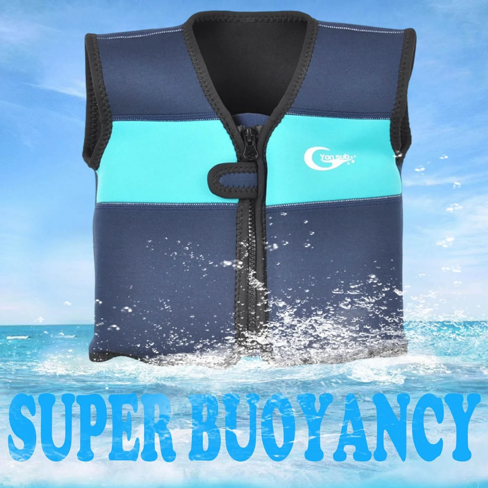 Generisch Chaleco salvavidas para niñas de 1 a 7 años, perfecto para piscina, playa actividades acuáticas al aire libre, cómodo verano (azul marino, 5 – 7 años)