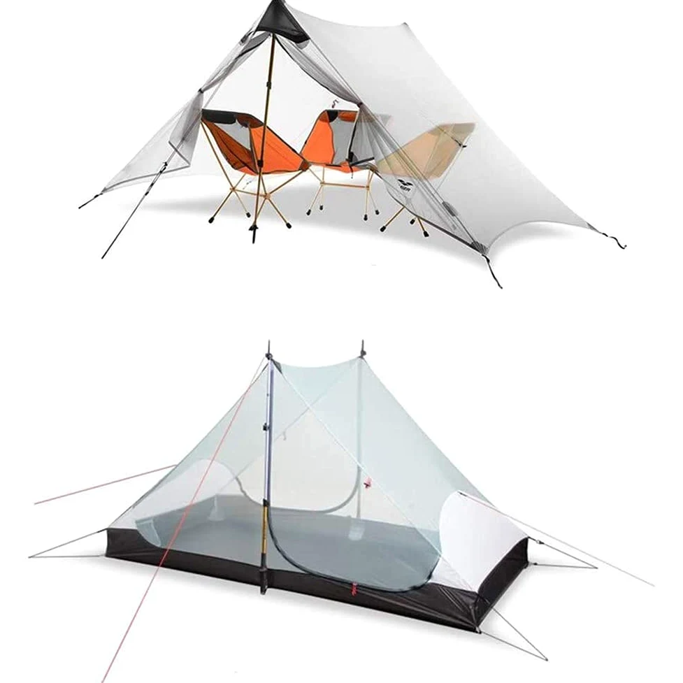 Tienda piramidal de Campamento Ultra Ligero Tienda Impermeable y sin Polvo a Prueba de Viento 2 Personas Familia Familia Viajes de Campamento Que habita Cuatro Estaciones Household faucets