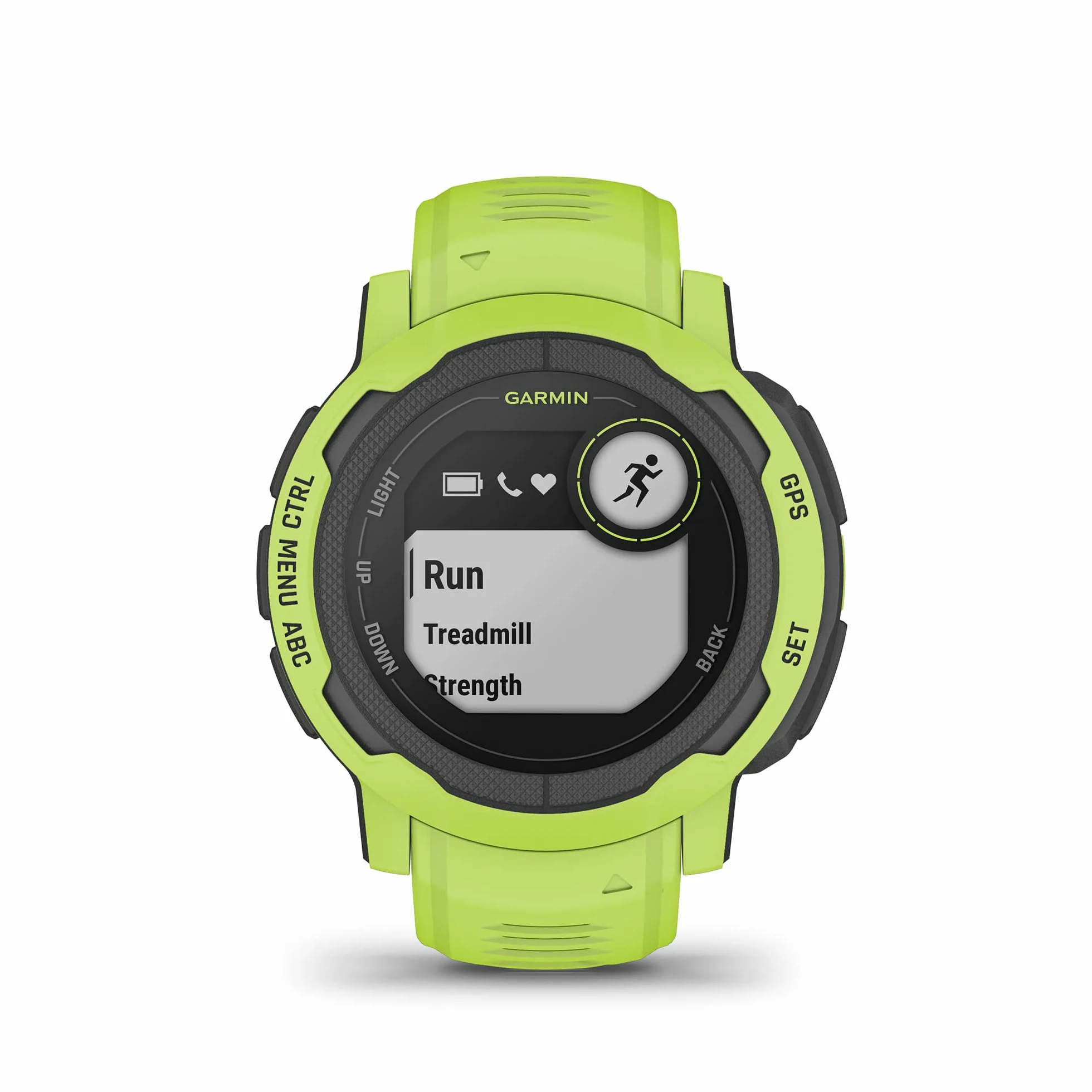 Garmin Instinct 2, Reloj Inteligente con GPS Resistente al Agua, Funciones Deportivas, Pulsioximetría, Puntuación de Sueño y Notificaciones del Smartphone, Verde lima (Reacondicionado)