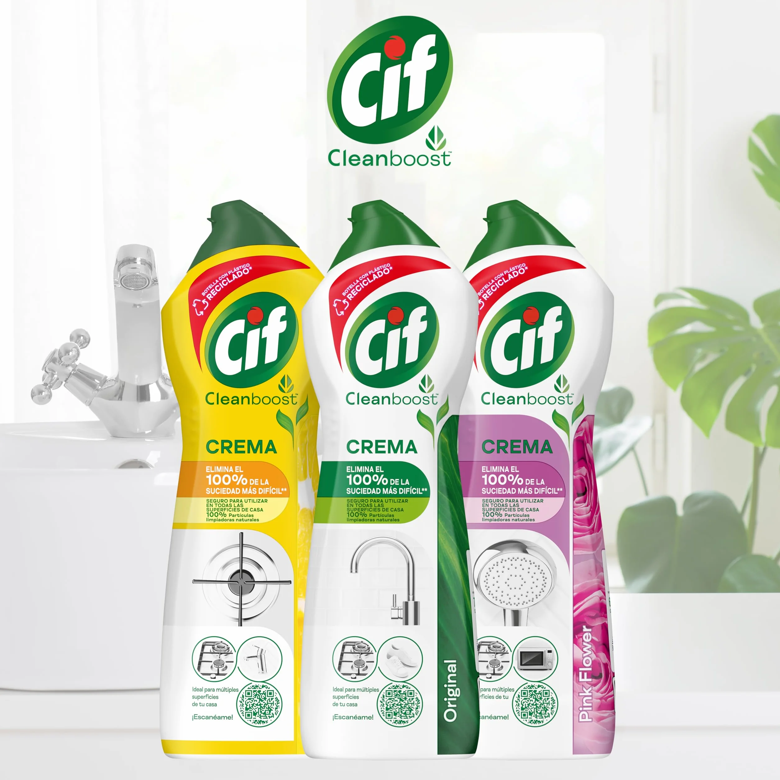 CIF Crema Original Multisuperficies Limpiador 750 ml