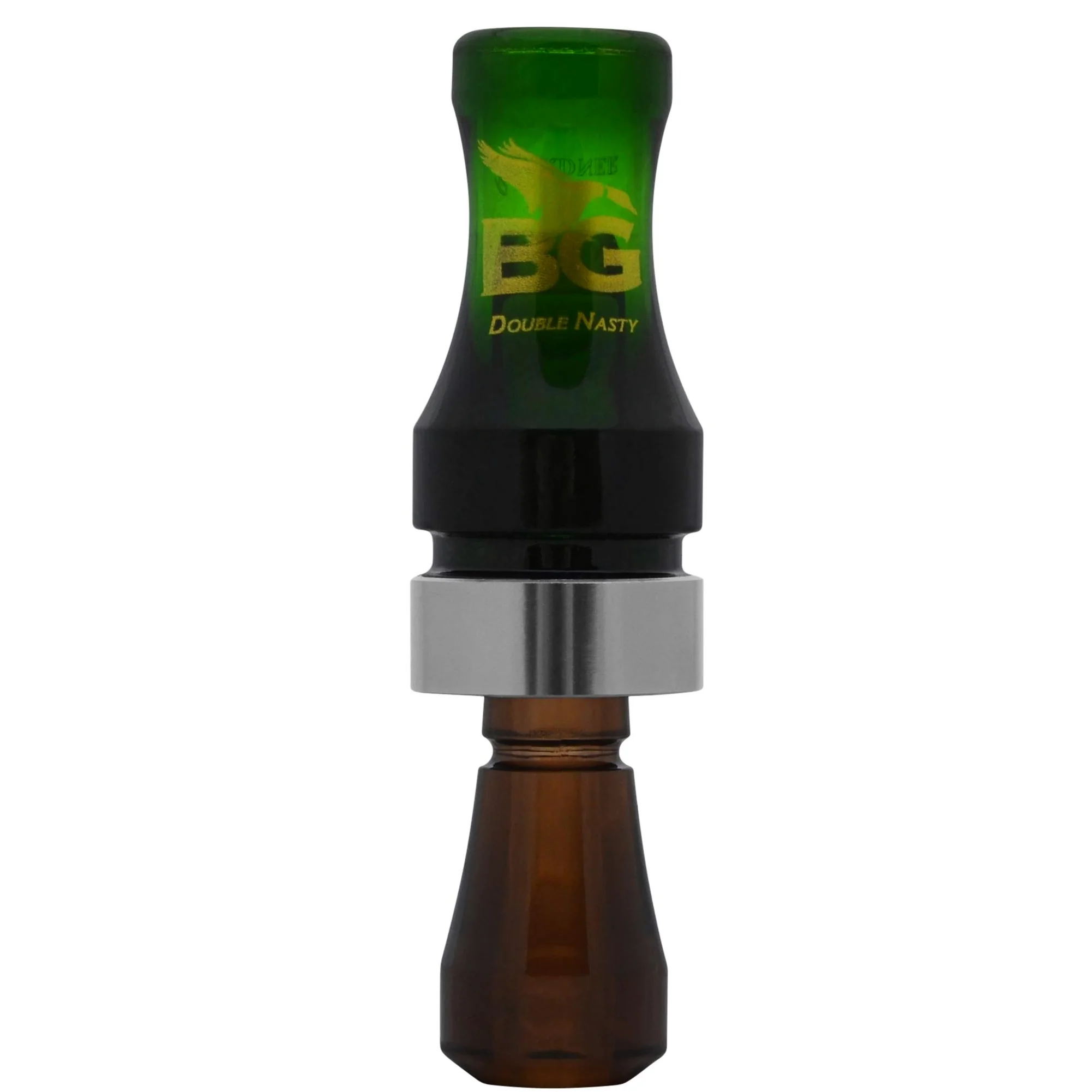 BGC Double Nasty Duck Call - Camuflaje Verde/Ahumado - Policarbonato