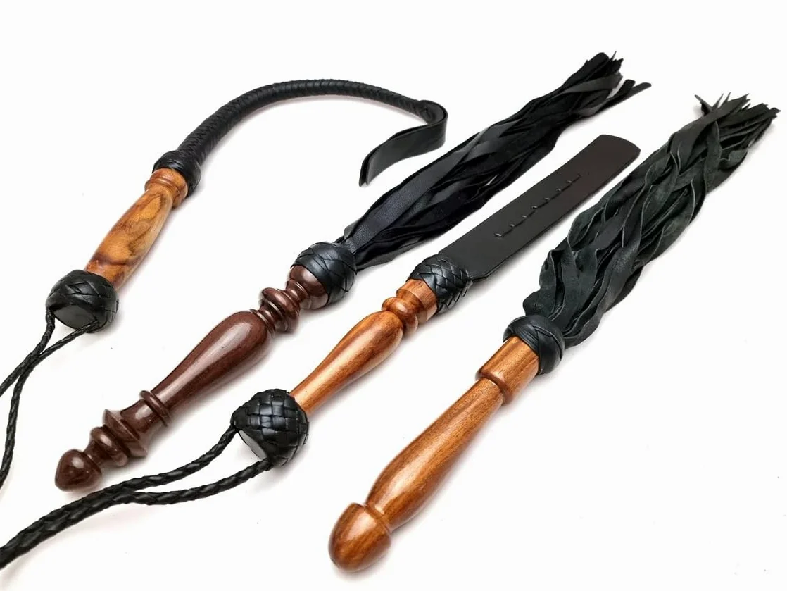 Flogger de cuero de alta calidad para montar y montar a caballo