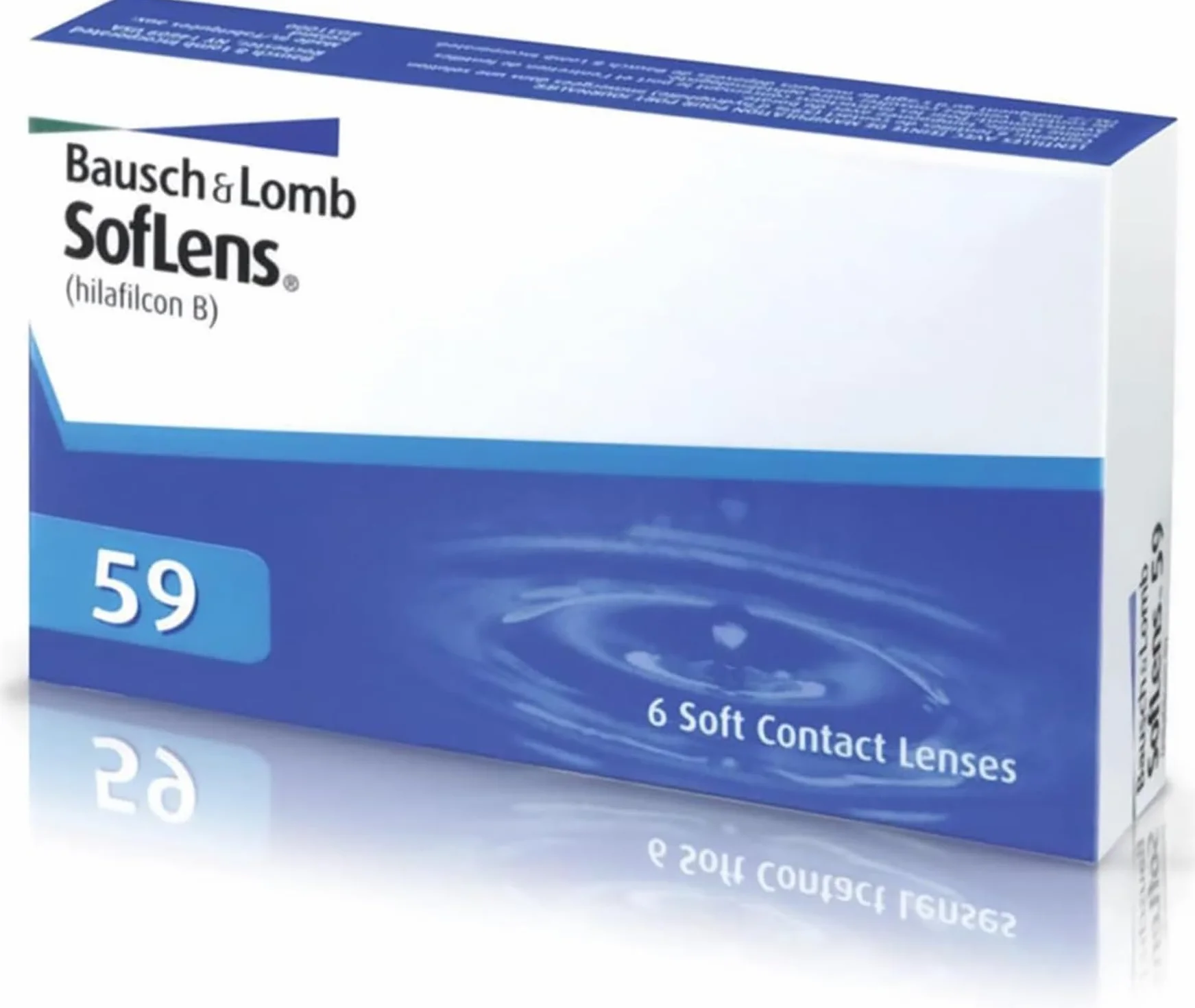 BAUSCH + LOMB SofLens 59 lentillas mensuales esféricas 6 unidades 8.6 BC 14.20 DIA -05,00