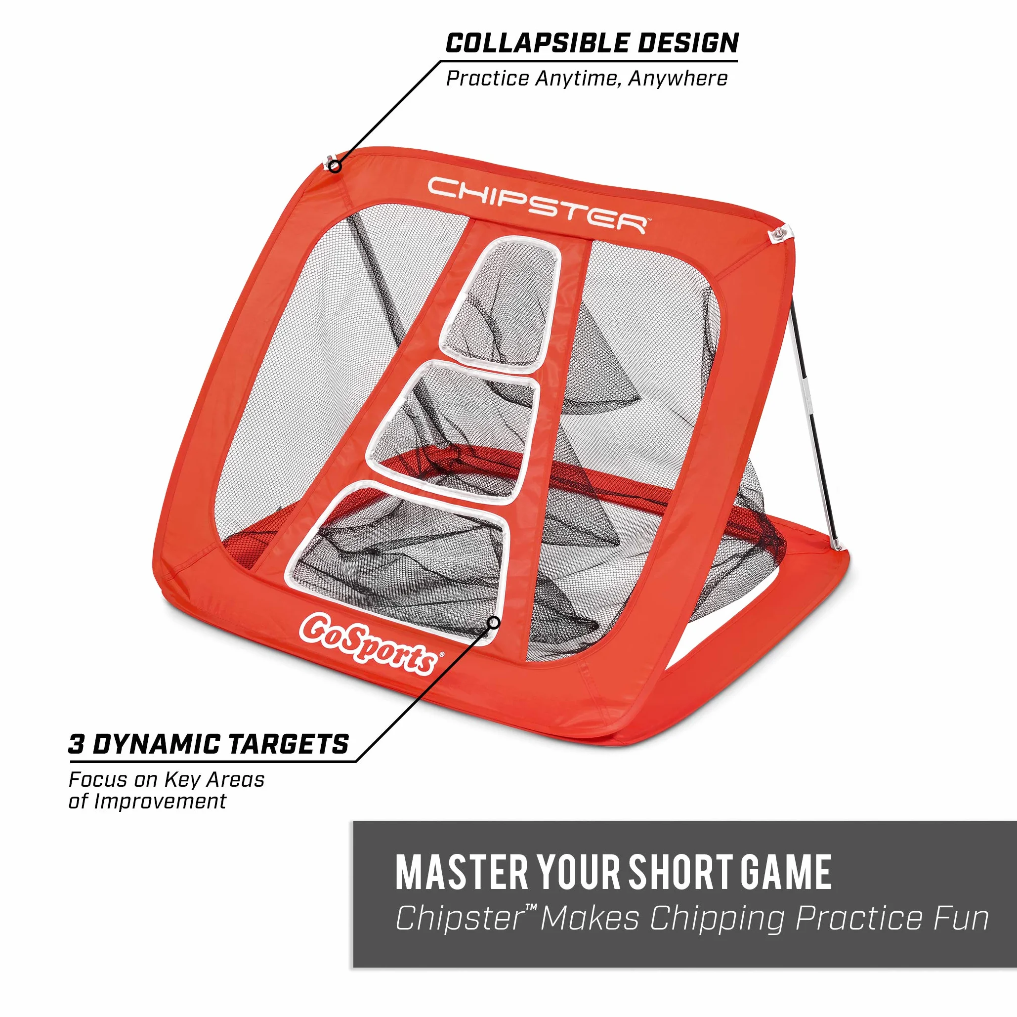 GoSports Chipster Golf Chipping Pop Up Practice Ne