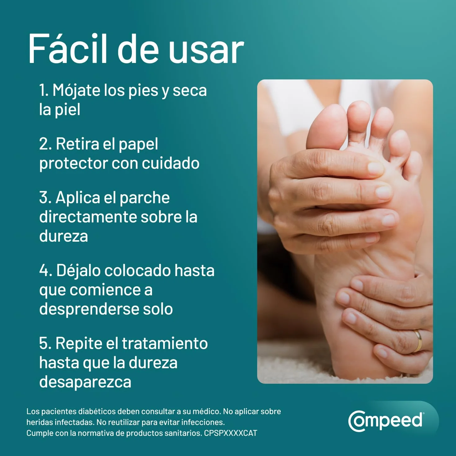 COMPEED Durezas Medianas Eliminación Rápida Alivio del Dolor Pack 6 uds.