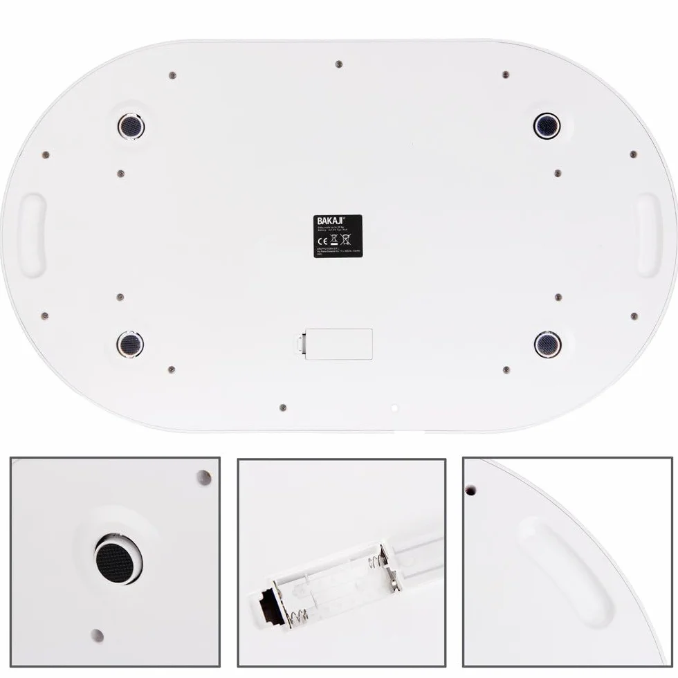Báscula electrónica de peso para niños recién nacidos 20 kg/44 lb LCD blanco