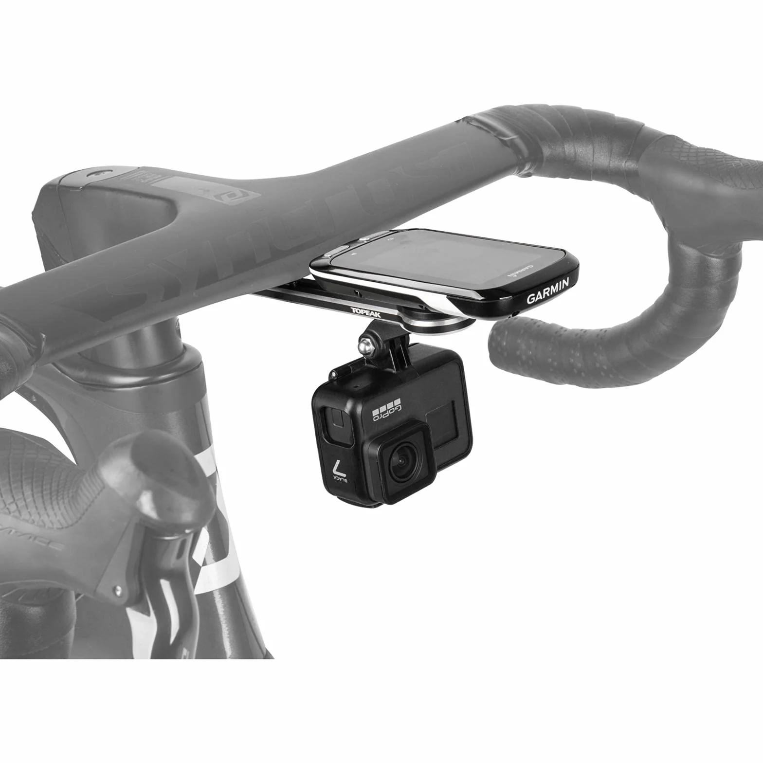 TOPEAK Soporte Manillar UTF Multi-Mount Cockpit, Adultos Unisex, Negro (Negro), Talla Única
