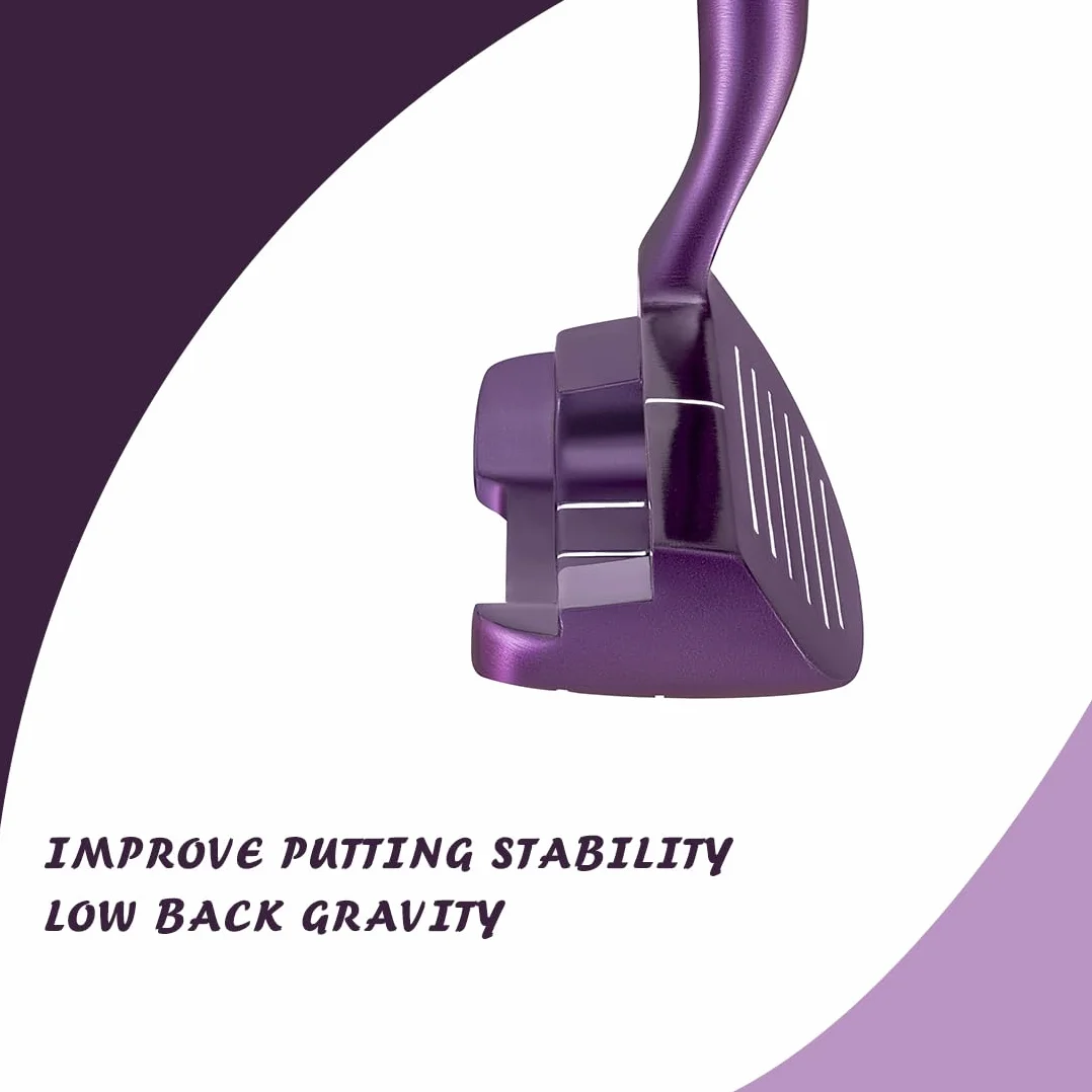 MAZEL Chipper Golf Club de golf de 36/45 grados para hombres y mujeres, para mano derecha, mejora tu juego corto (mano derecha púrpura, derecha, 36 grados)