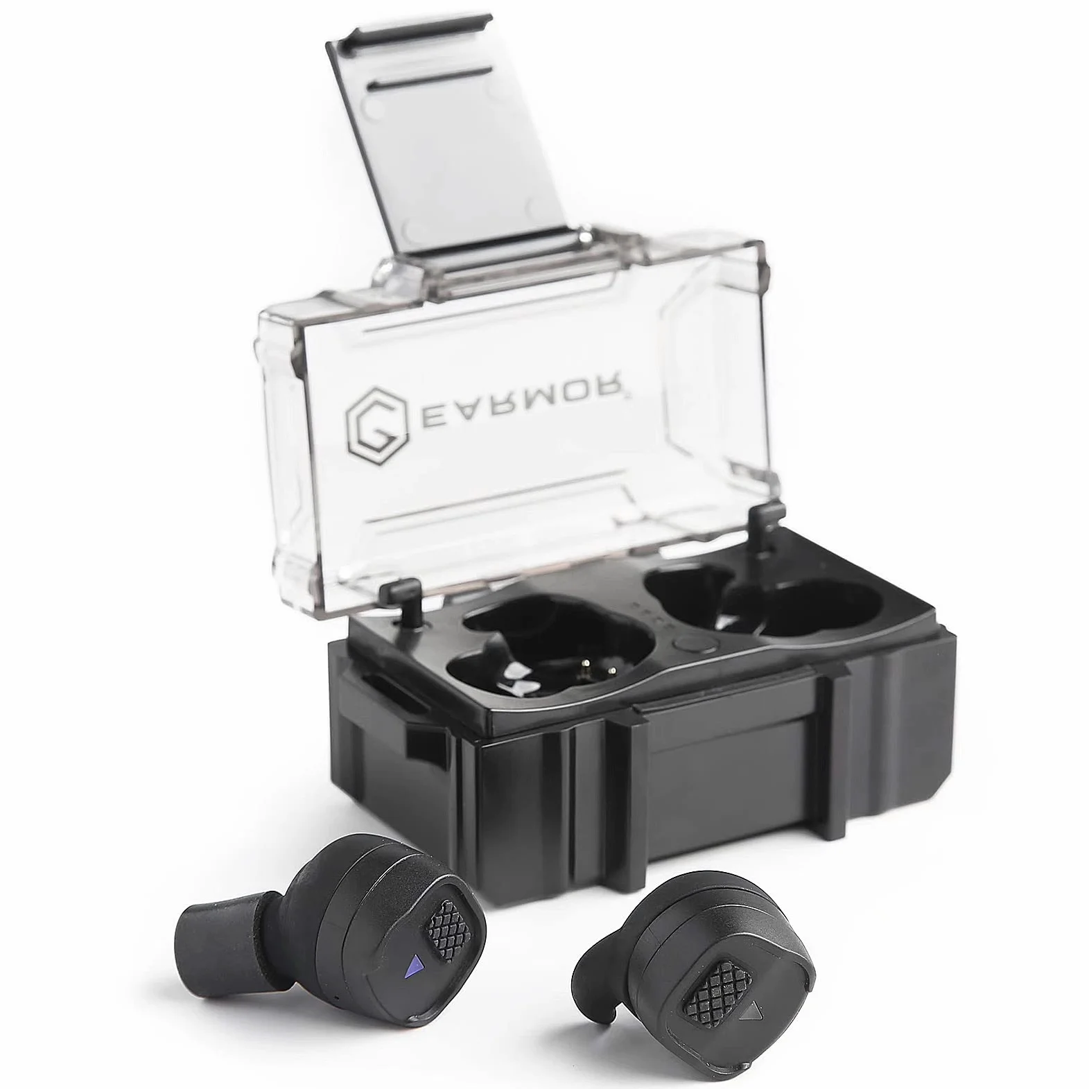 Earmor M20T - Protección auditiva electrónica NRR26dB, BT5.3 inalámbrico, tapones para los oídos con cancelación de ruido para protección auditiva en campo de tiro, rango de armas y caza