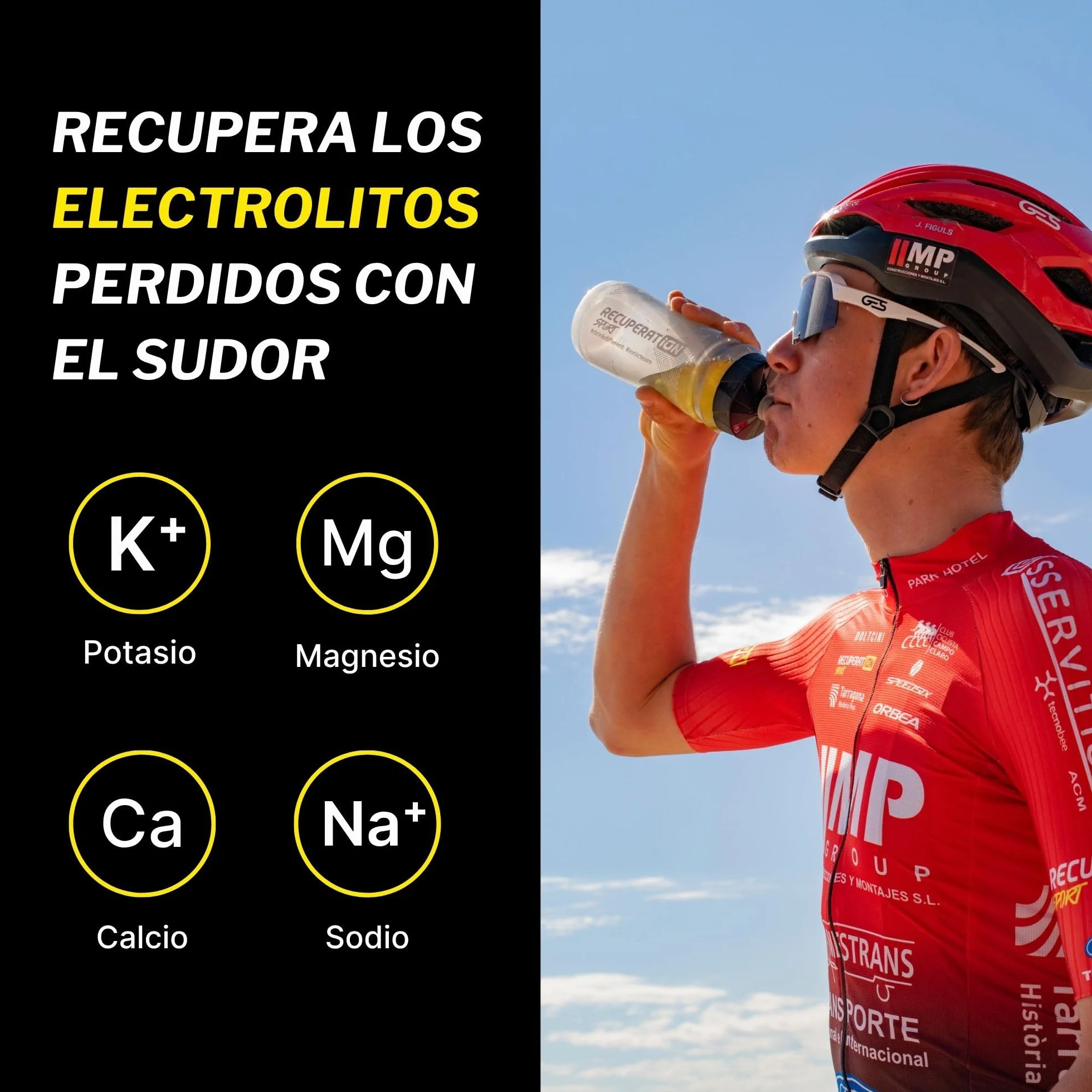 RECUPERATION Bebida Hipotónica en Polvo con Electrolitos Sabor Naranja Pack 20 Sobres