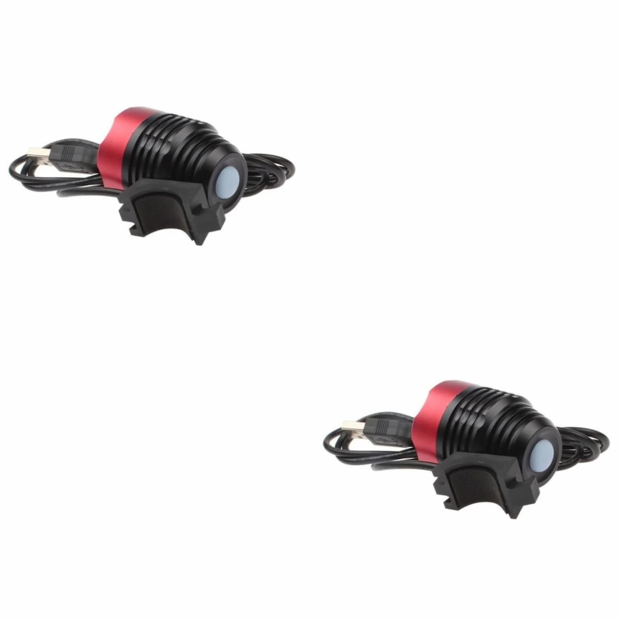 YARNOW 2 Piezas Linterna de Seguridad para Ciclismo luz Trasera de Bicicleta Luces de Bicicleta Luces LED luz de Bicicleta USB Bicicleta de montaña lámpara de Cabeza Faro l2