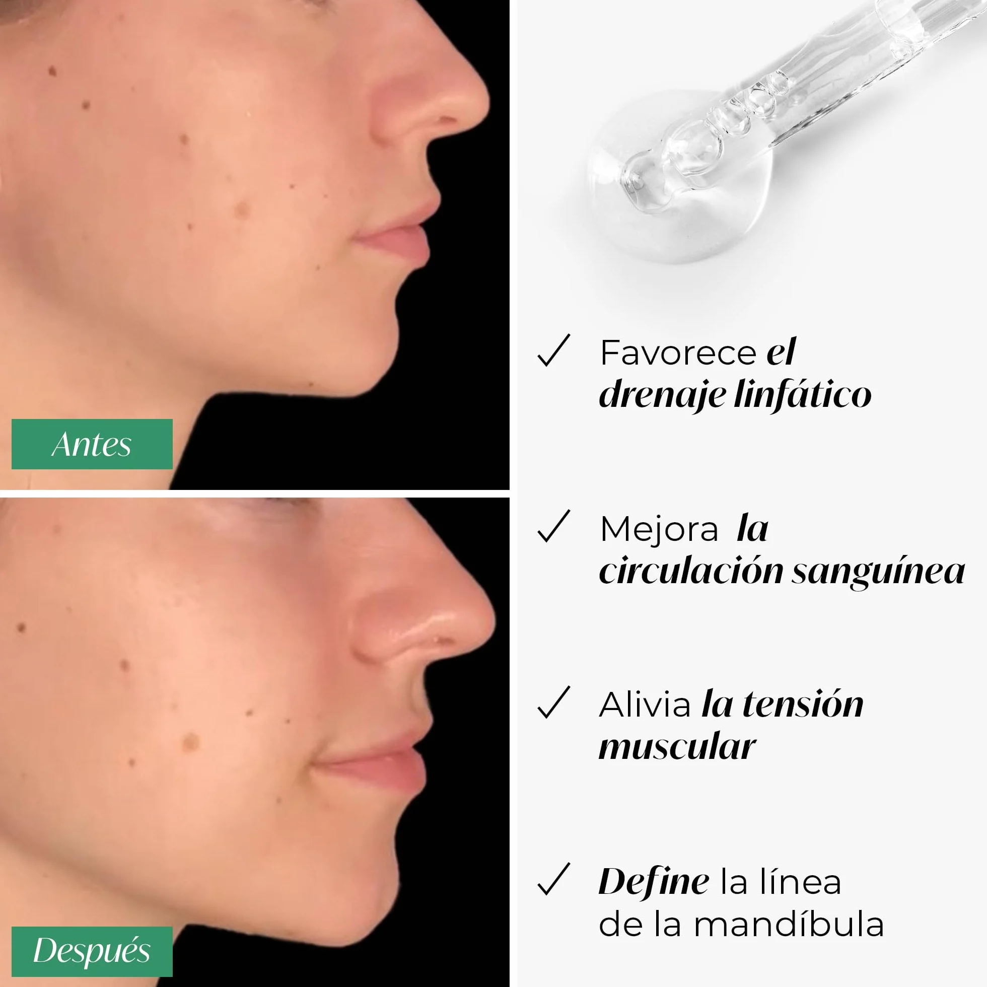 Plantifique Gua Sha Facial de Jade Auténtico - Masajeador Facial para Tonificar y Reafirmar la Piel