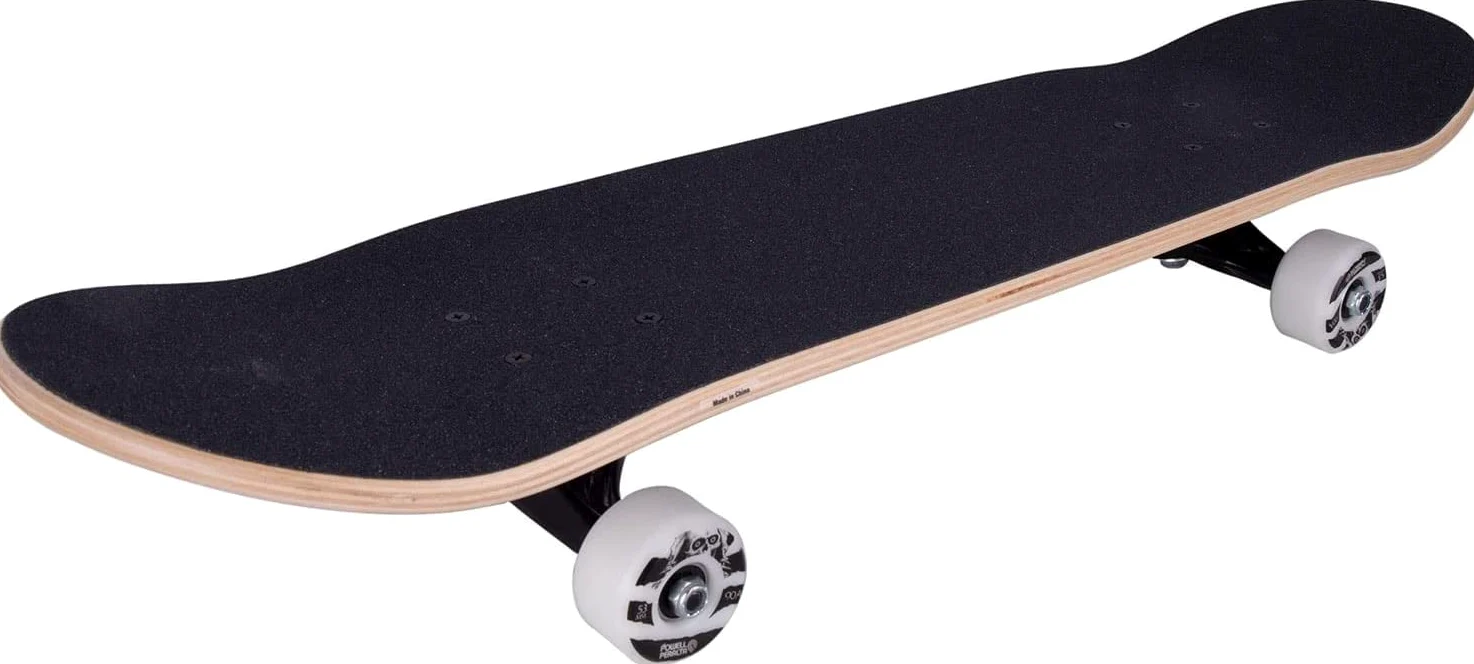 Powell Peralta Skull & Sword - Monopatín completo - Borgoña 19.1 cm x 72.8 cm