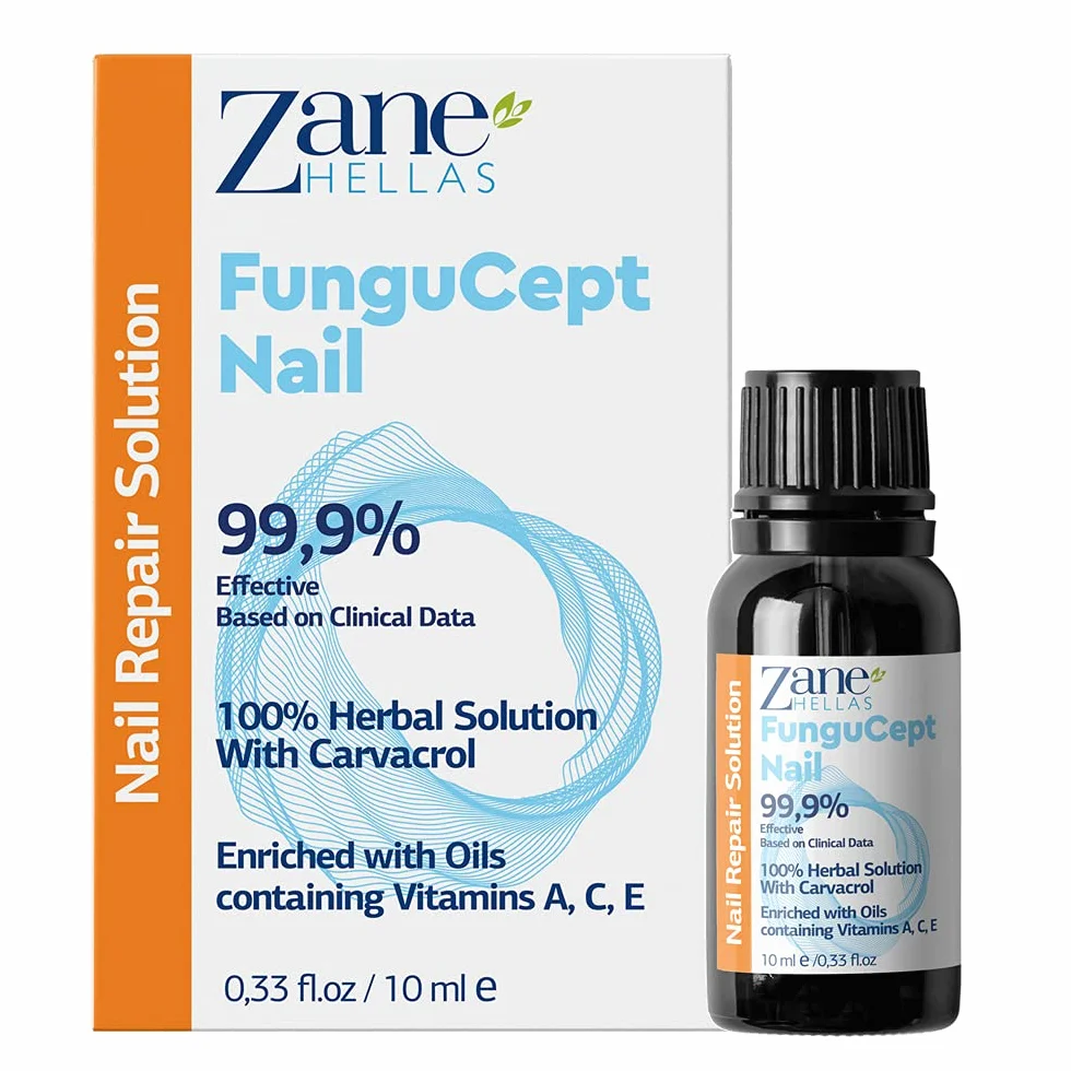 Zane Hellas FunguCept Nail Solución Antimicótica para Uñas 0.33 oz 10 ml