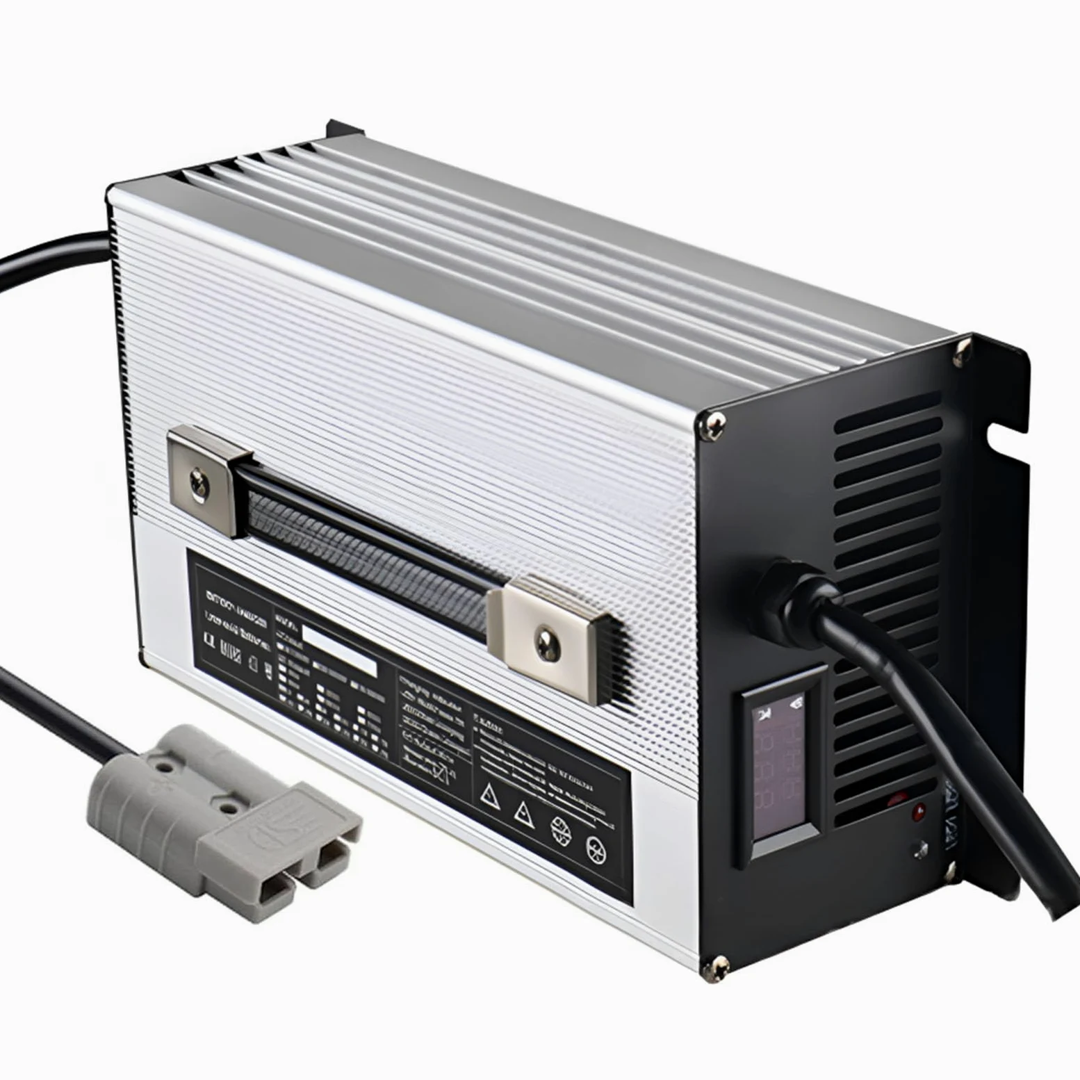 Cargador de batería de 12 V/24 V/36 V/48 V/60 V/72 V Cargador de montacargas eléctrico de 1200 W con Conector Anderson de 120 A/175 A/350 A