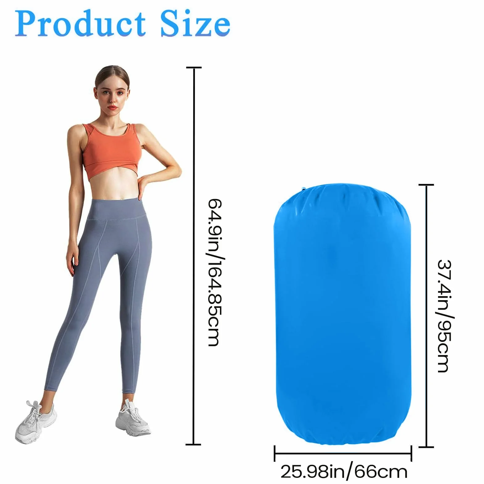 Rodillo inflable de gimnasia con bomba para entrenamiento de equilibrio y yoga