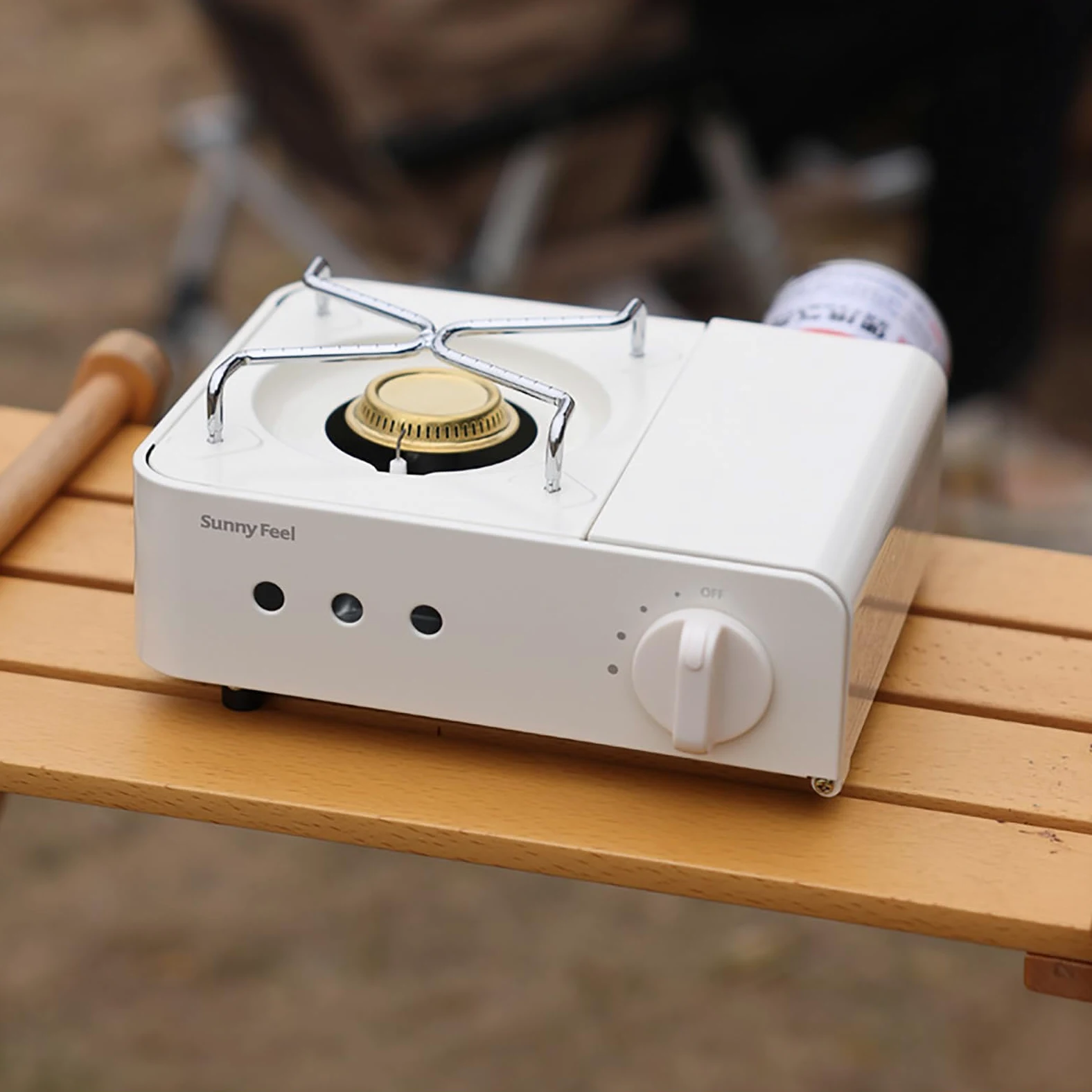 Estufa de camping portátil, cocina de gas de 2100 W con funda de transporte, equipo de cocina para mochileros al aire libre para camping, senderismo, barbacoa, picnic