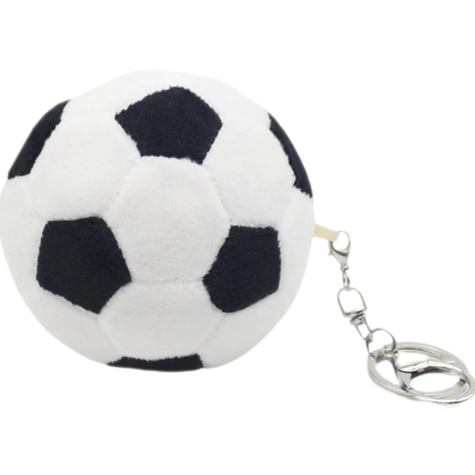 Llavero de Balón de Fútbol de Peluche, Juguete Deportivo para Niños, Adorno para Bolso y Mochila, Obsequio Adecuado para Fanáticos del Fútbol en Fiestas y Eventos Deportivos