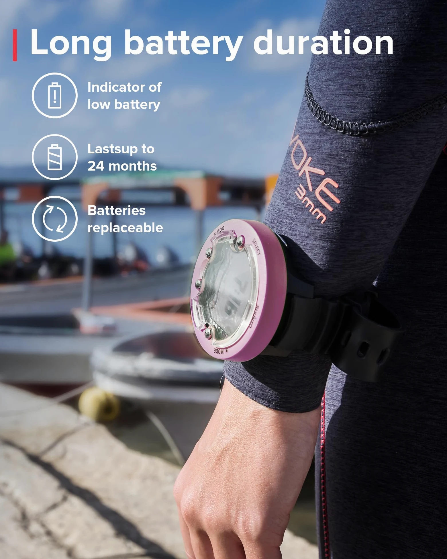 SUUNTO Zoop Novo - Ordenador de buceo de muñeca, Wildberry